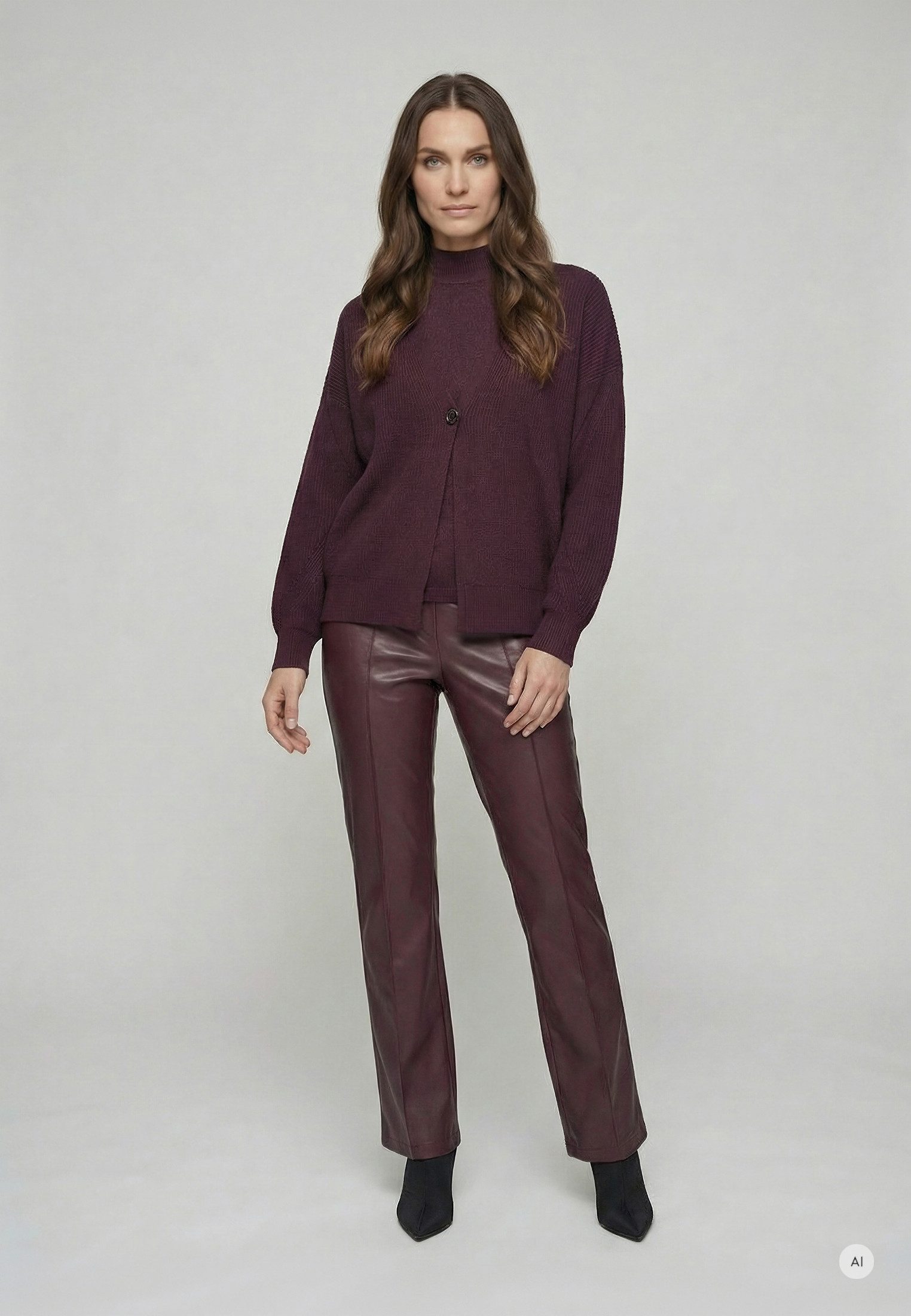 MARC AUREL Strickjacke im Blazer-Look