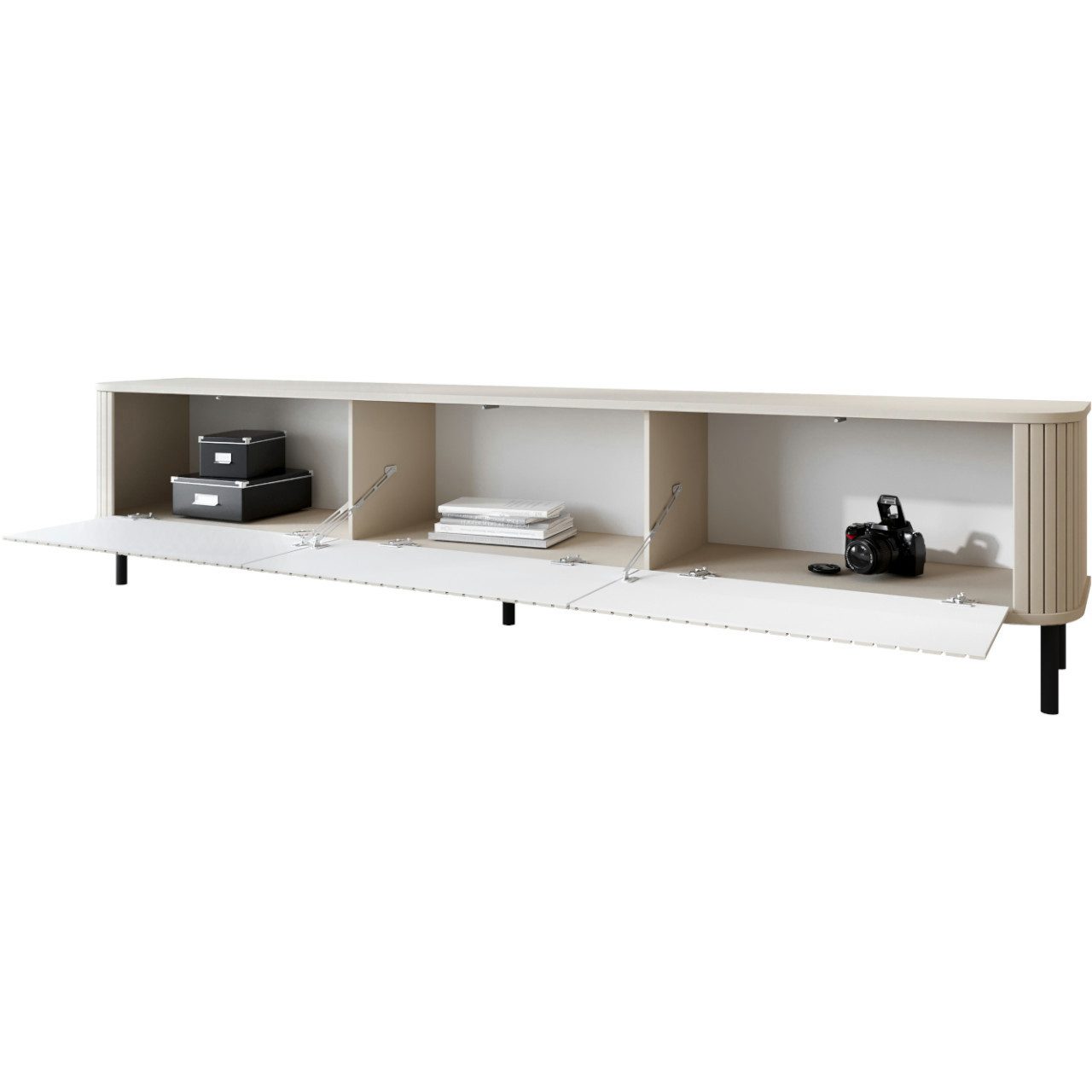 MOEBLINE Lowboard TV Schrank Kommode ZILLO 165N kaschmir günstig online kaufen