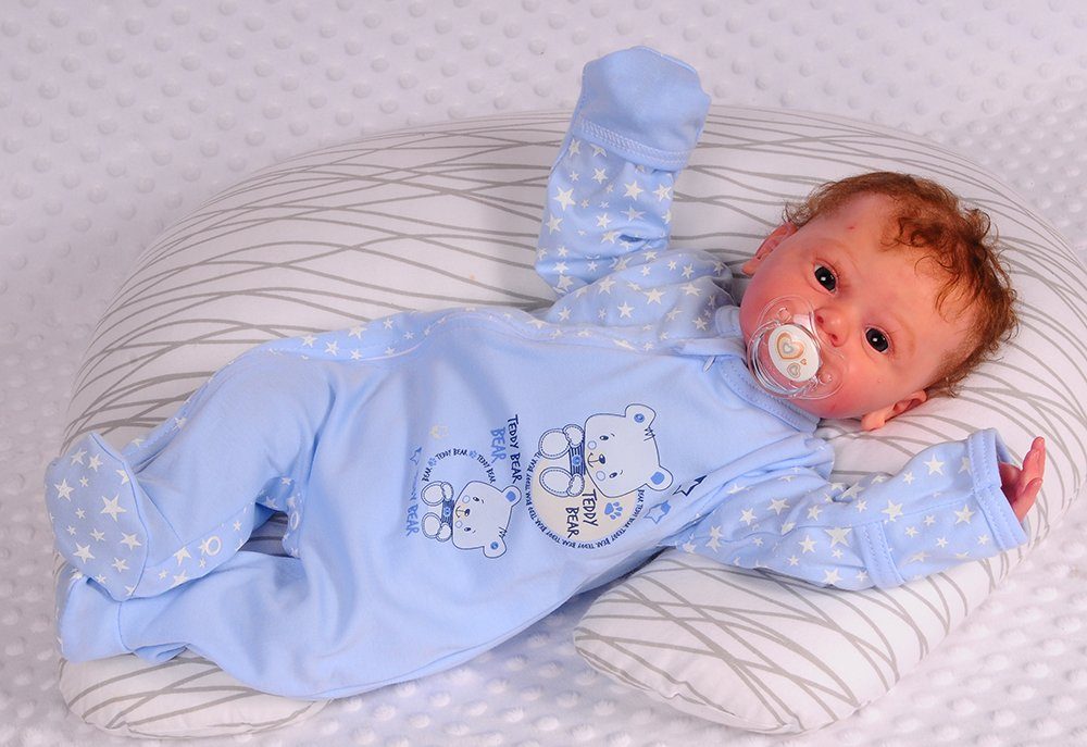 La Bortini Strampler Strampler Schlafoverall Baby Overall 50 56 62 68 74 80  86 Schlafanzug, extra lange Ärmel, damit das Baby die Arme und Hände gut  ausstrecken kann