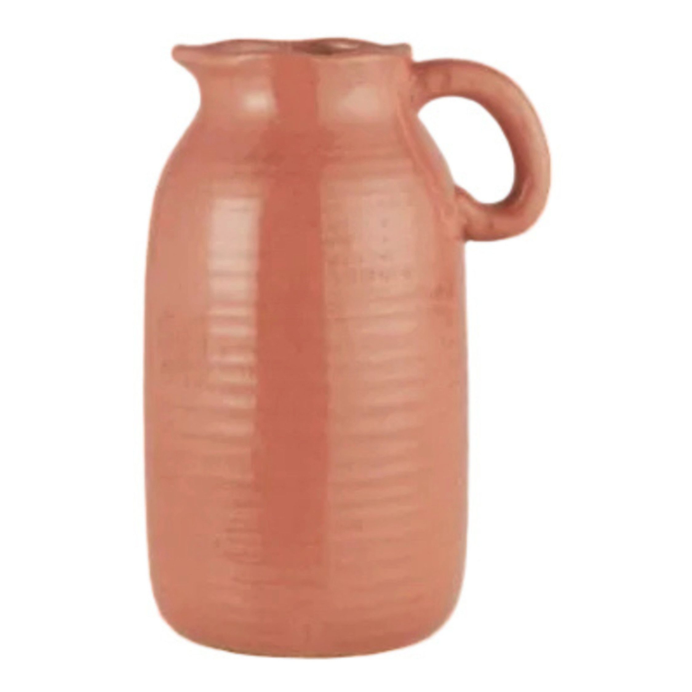 Ib Laursen Dekovase Ib Laursen Vase mit Henkel Thyra Rotbraun