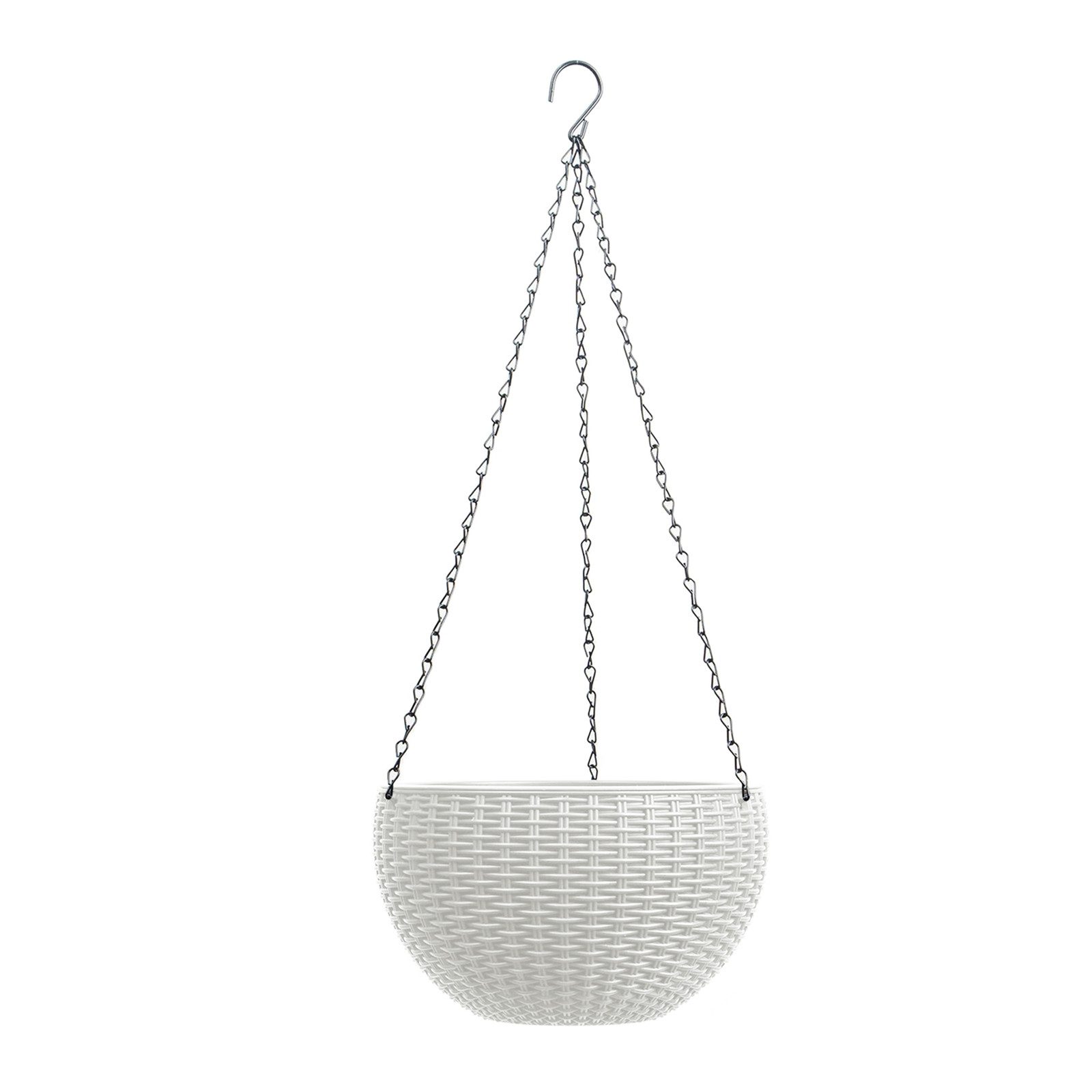 HTI-Living Blumenampel Blumenampel Nessa Rattanoptik Weiß günstig online kaufen