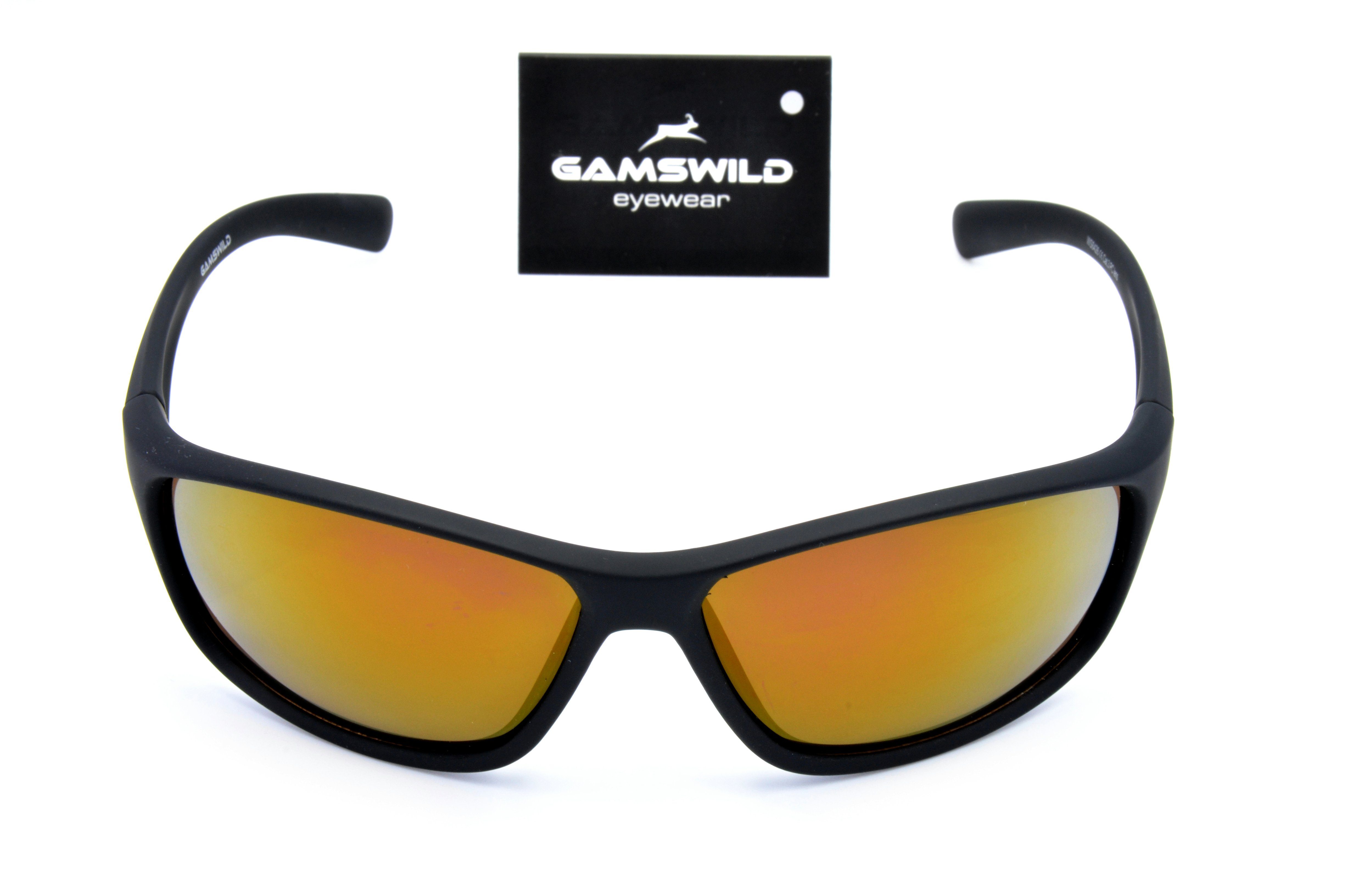 Skibrille Sportbrille Gamswild Fahrradbrille Damen Herren grün, Unisex, Sonnenbrille Softtouch violett WS6426 braun,
