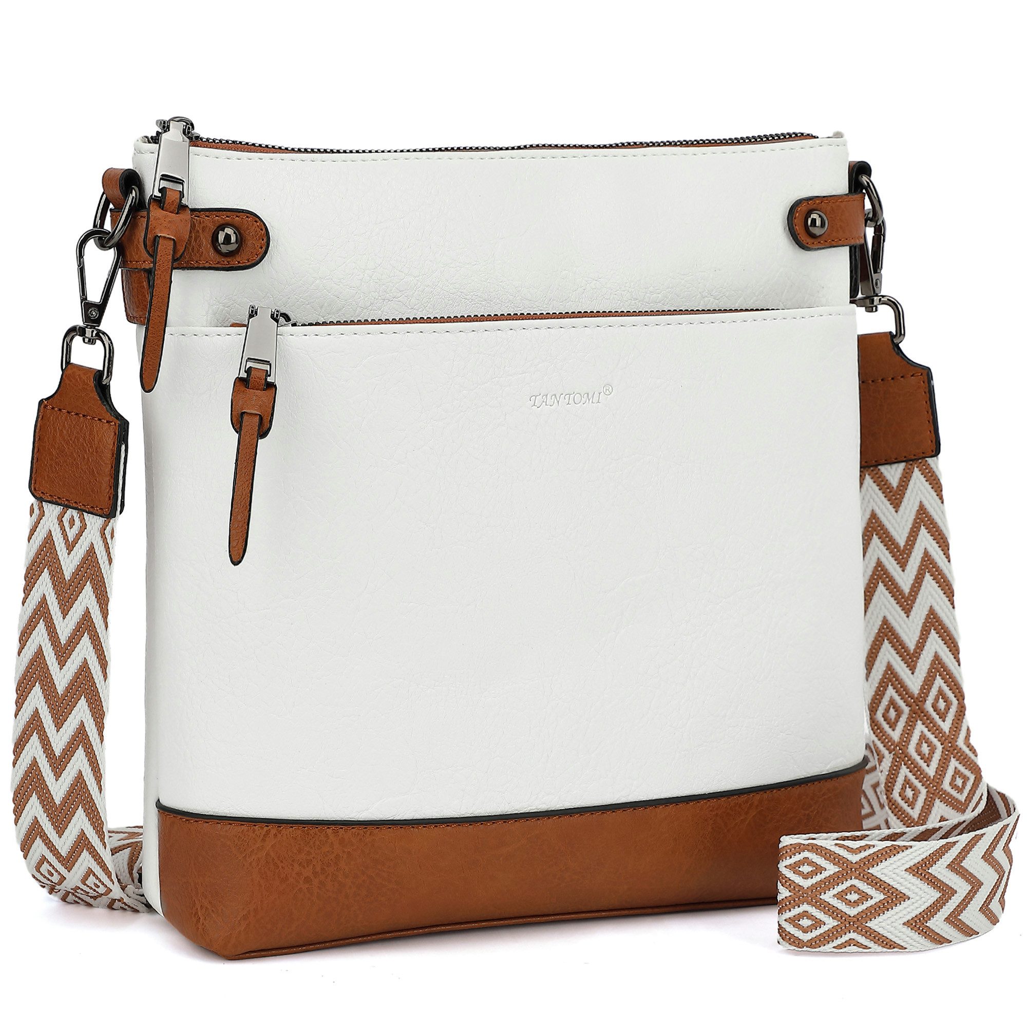 Umhängetasche Damen Mittel Crossbody Bag Leicht Schultertasche Tasche Bag