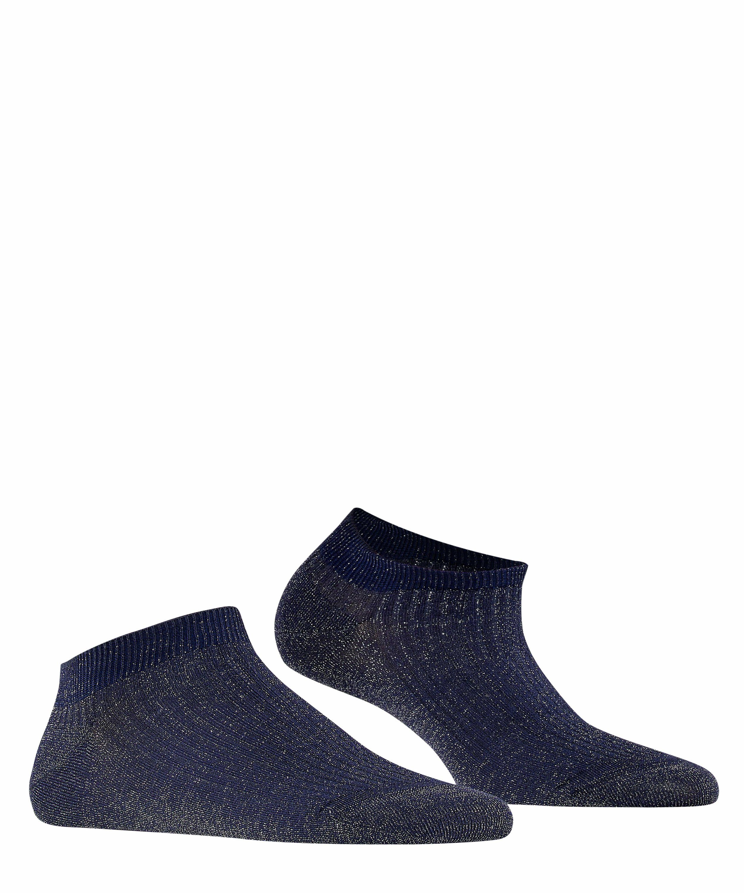 (1-Paar) royal mit Rib Sneakersocken Glanz FALKE allover Shiny blue (6000)