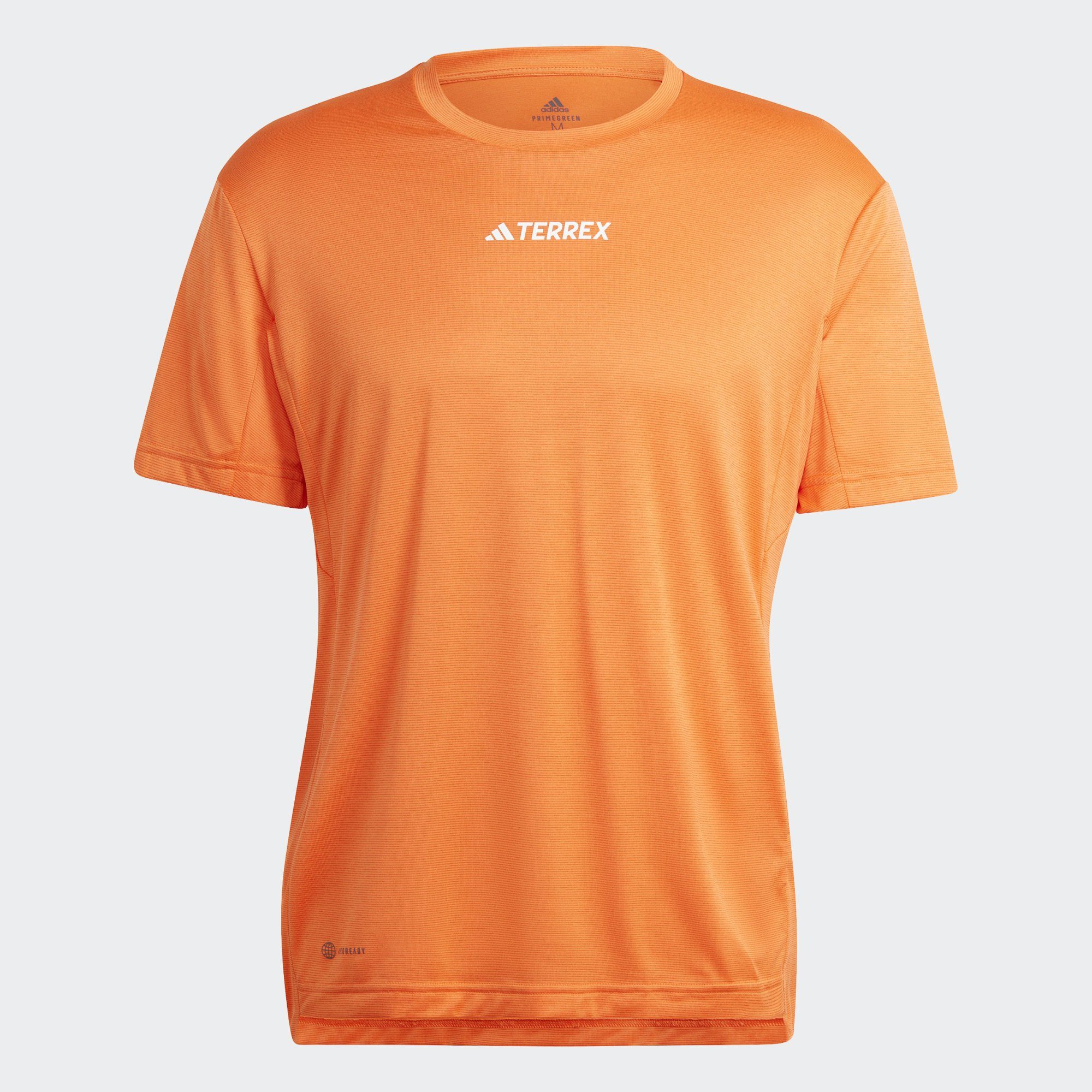 TERREX T-SHIRT TERREX Funktionsshirt Orange Semi MULTI adidas Impact