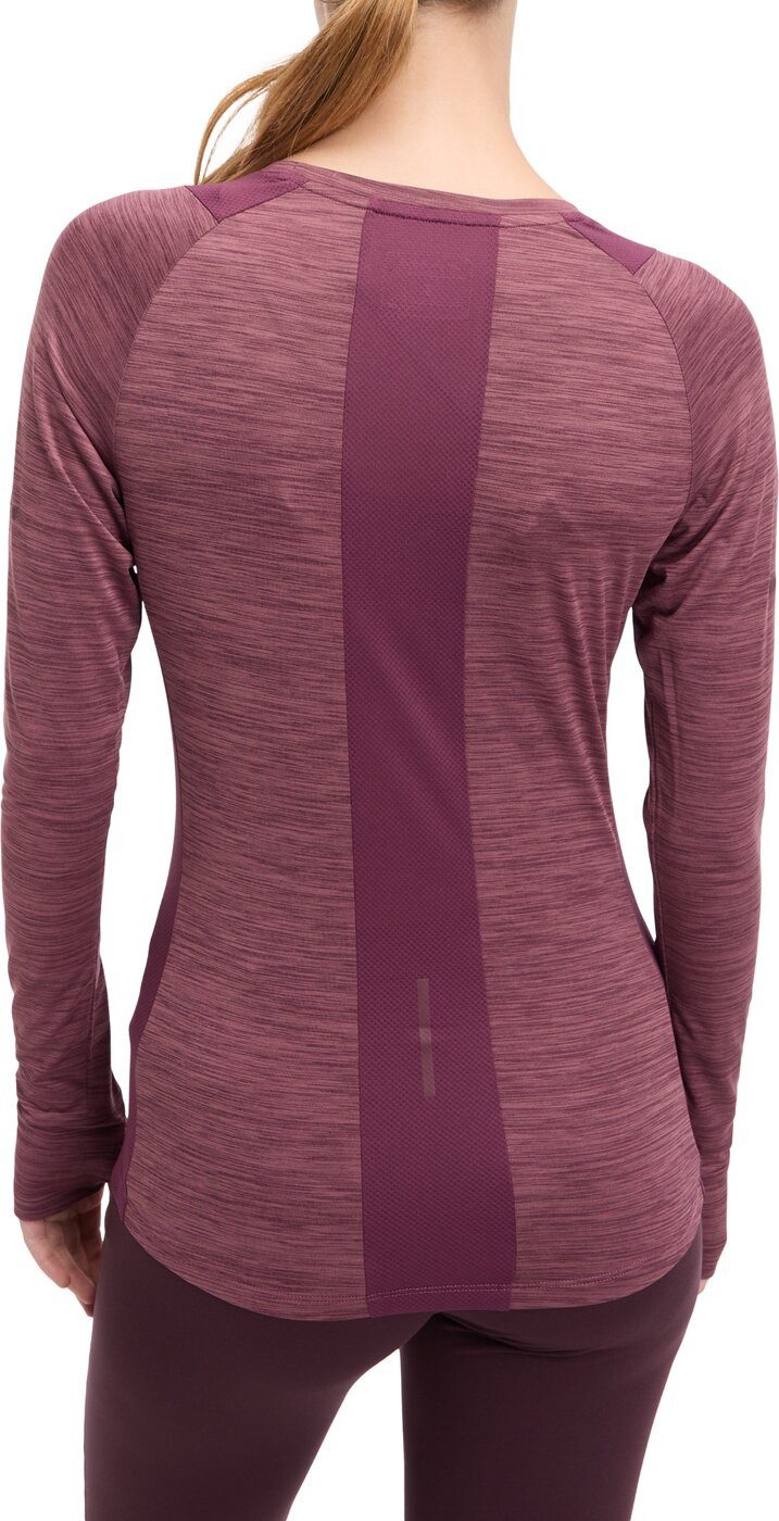 Energetics Longsleeve Da.-Langarmshirt Evii L/S W MELANGE/RED WINE/RED günstig online kaufen