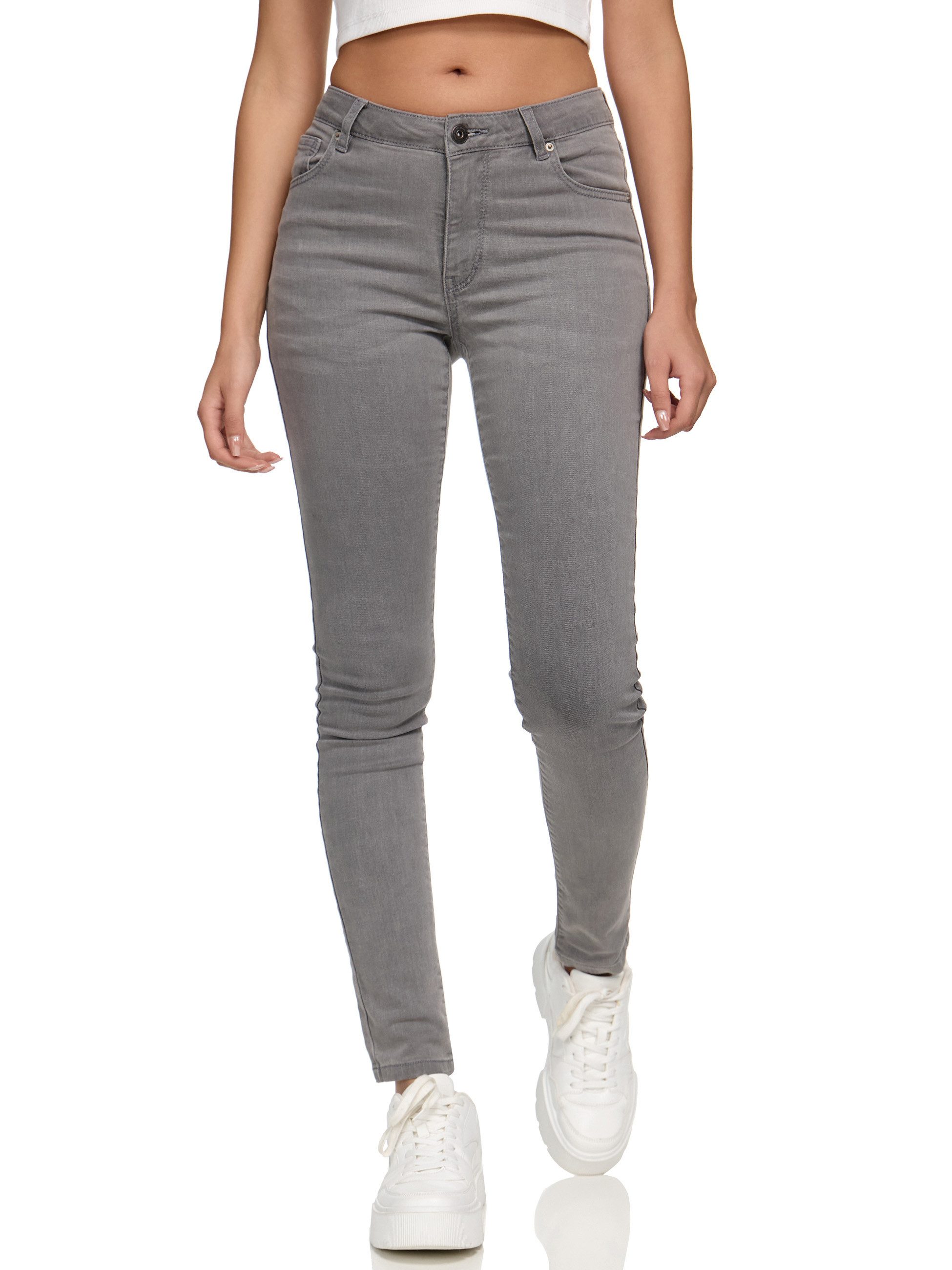REPUBLIX Stretch-Jeans Tori Damen Mid Waist Stretch Denim Jeans Basic