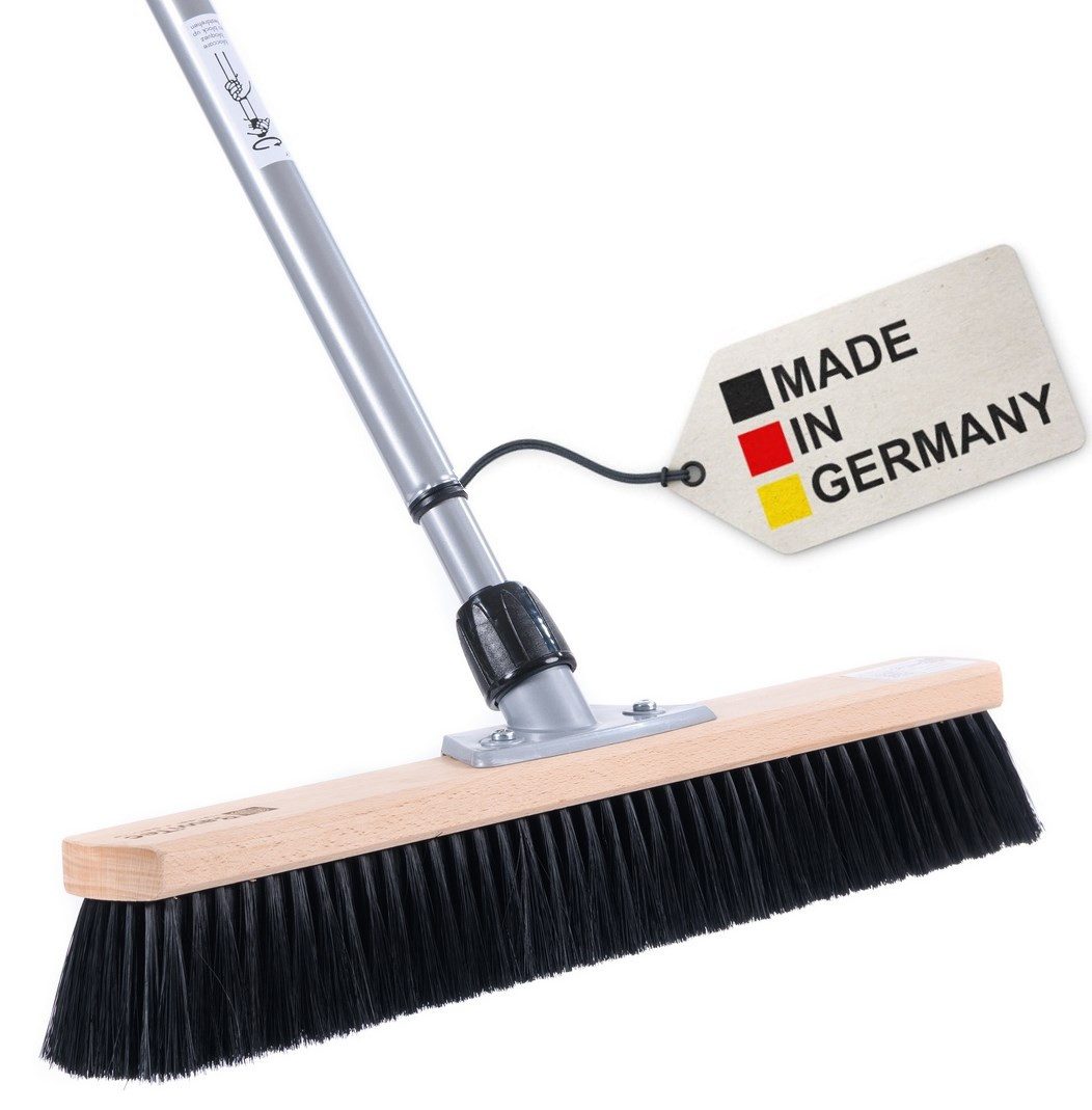 BawiTec Straßenbesen Saalbesen Kunsthaar mit Teleskopstiel Kehrbesen Besen günstig online kaufen