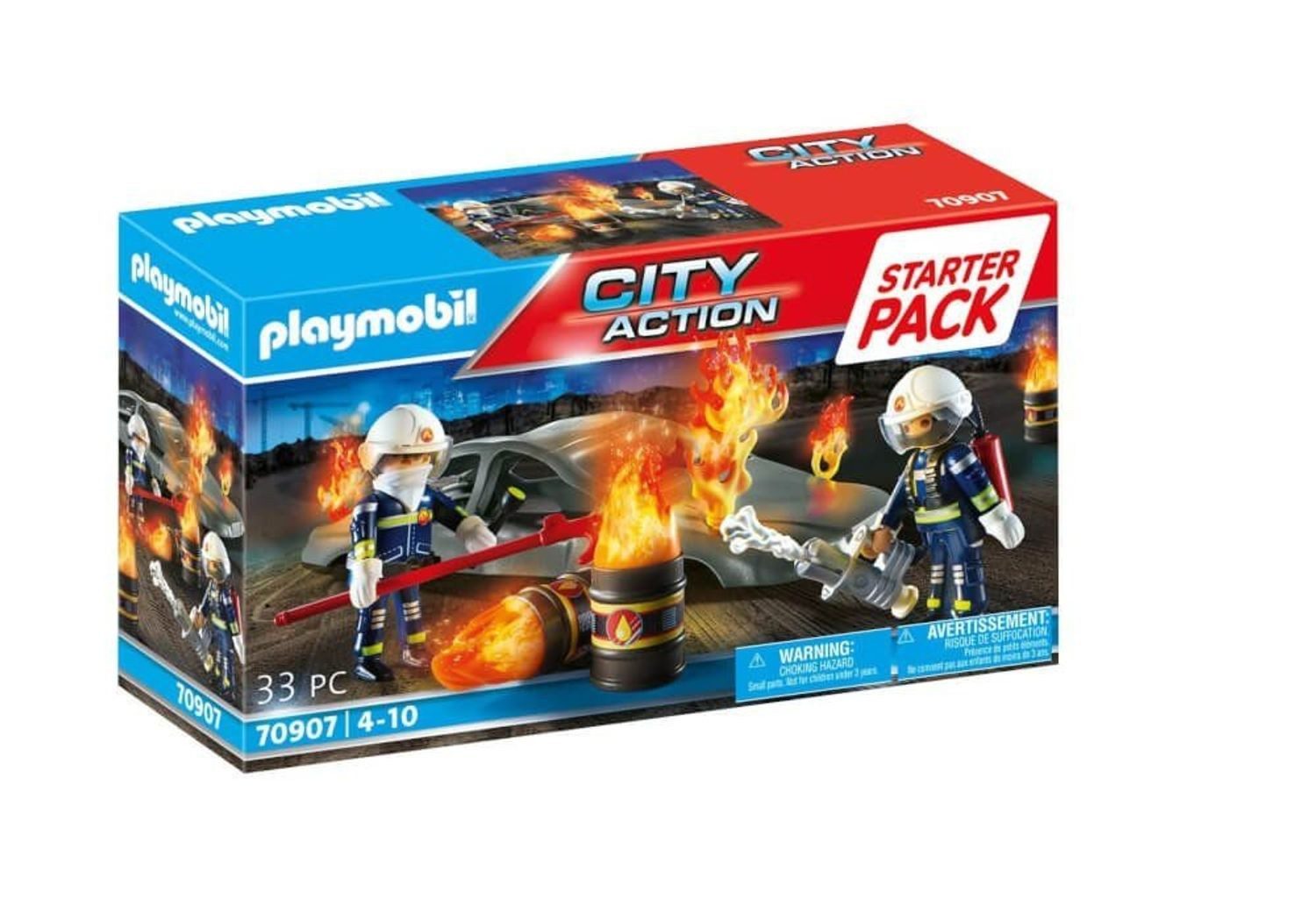 Playmobil® Starter Pack Feuerwehrübung Konstruktions-Spielset, (Starter Pack Feuerwehrübung), Made in Europe