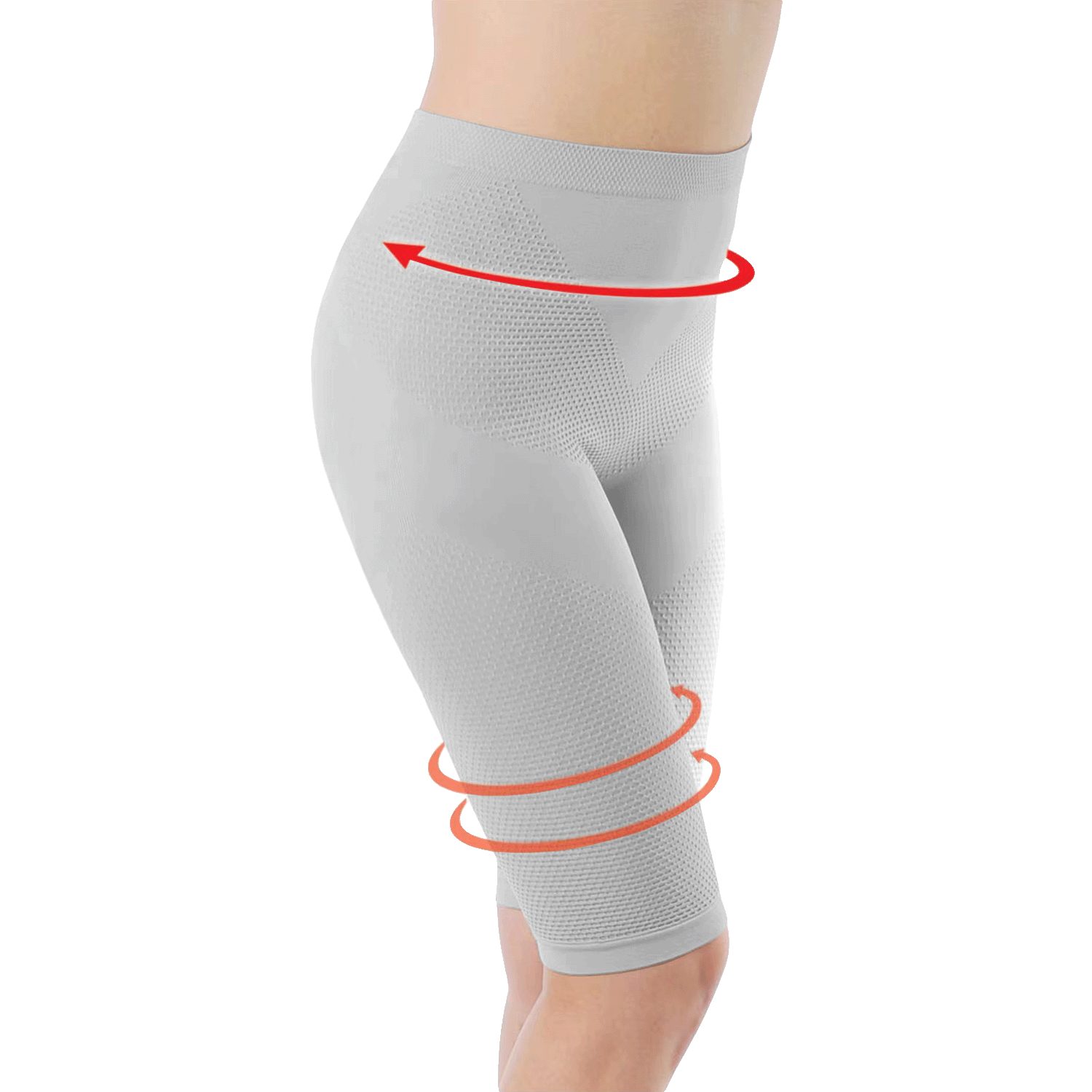 TEXEMP Shapingpants Damen Miederhose Panty Gym Slim Figurformend Bauchkontrolle Bodyshaper & Shapewear Weiß (1-St) Bauchweg