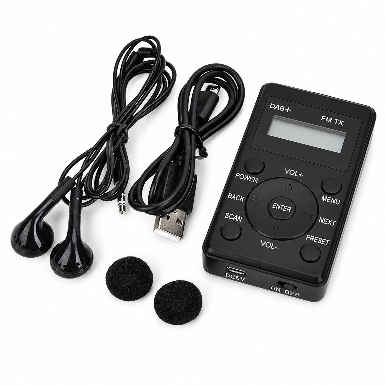 Tekoo DAB+ Digitalradio tragbar mit FM-Transmitter, UKW Radio & USB Akku UKW-Radio (Senderspeicher, Sendersuchlauf, DAB+, UKW (FM), DAB+/UKW Dual-Modus,FM-Transmitter-Funktion,kompaktes Taschenformat)
