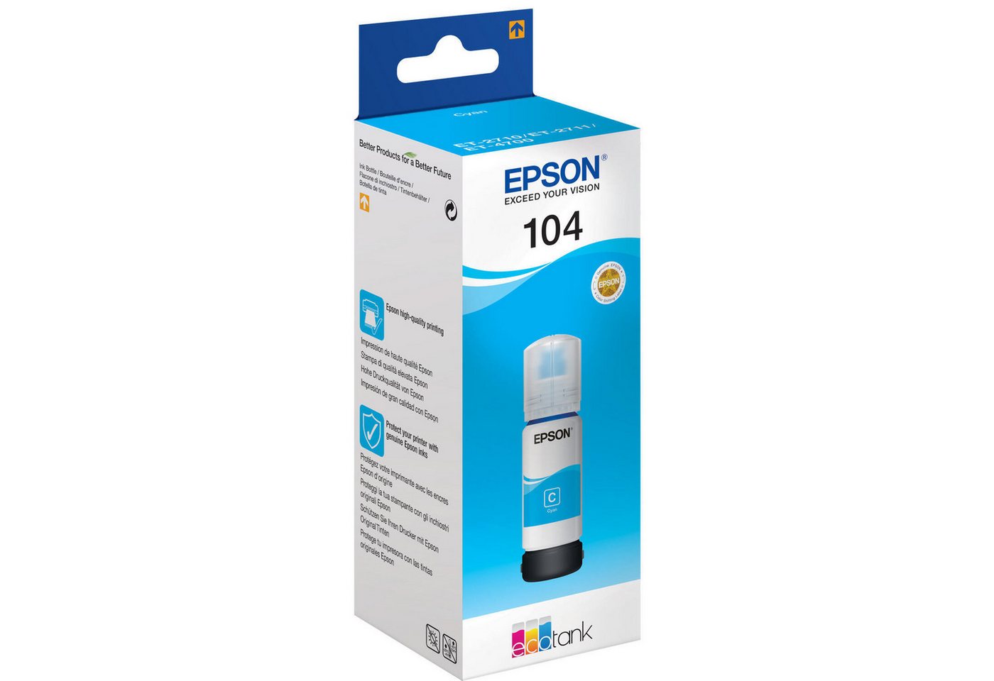 Thumbnail - Epson Epson Nachfülltinte EcoTank 104 cyan Tintenpatrone