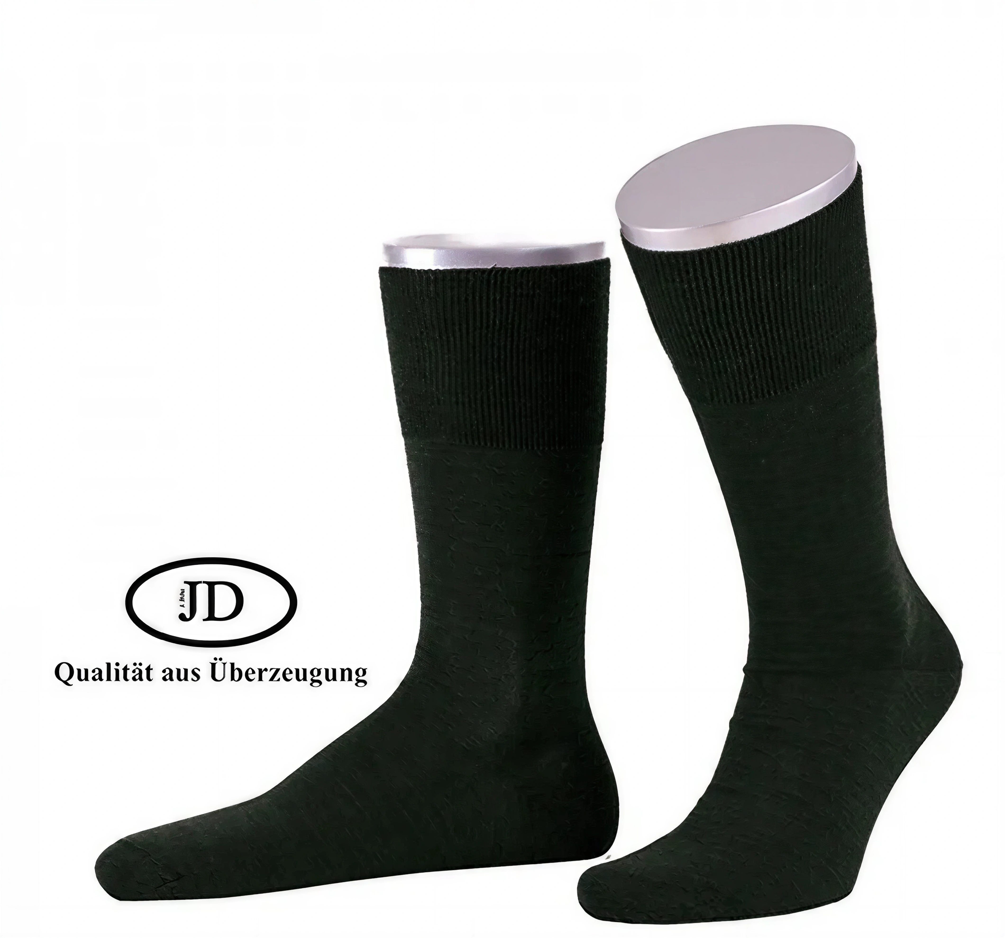 JD J. Dirks Basicsocken Unisex feine Jägersocke (Packung, 1-Paar, 1 Paar) aus hautfreundlicher Baumwolle