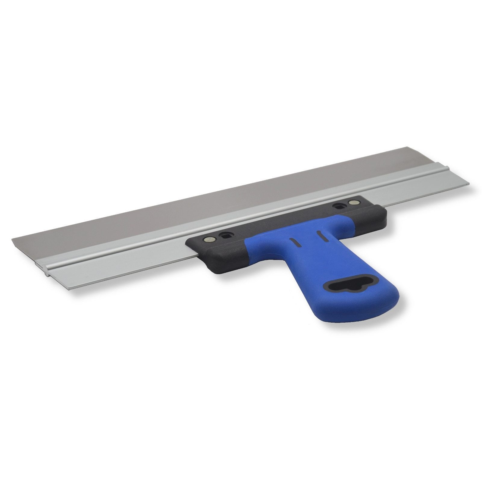 Flächenspachtel DEWEPRO Edelstahl Flächenspachtel, Aluhalter, 2K-Softgriff 350x50mm