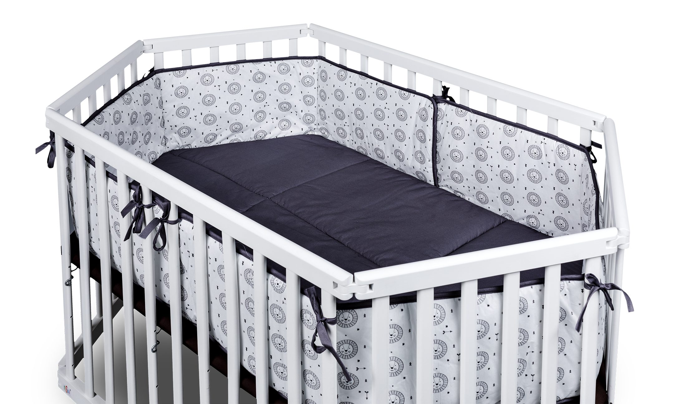 tiSsi® Laufgittereinlage Nestchen / Einlage LIES RAINBOW 80x136 cm