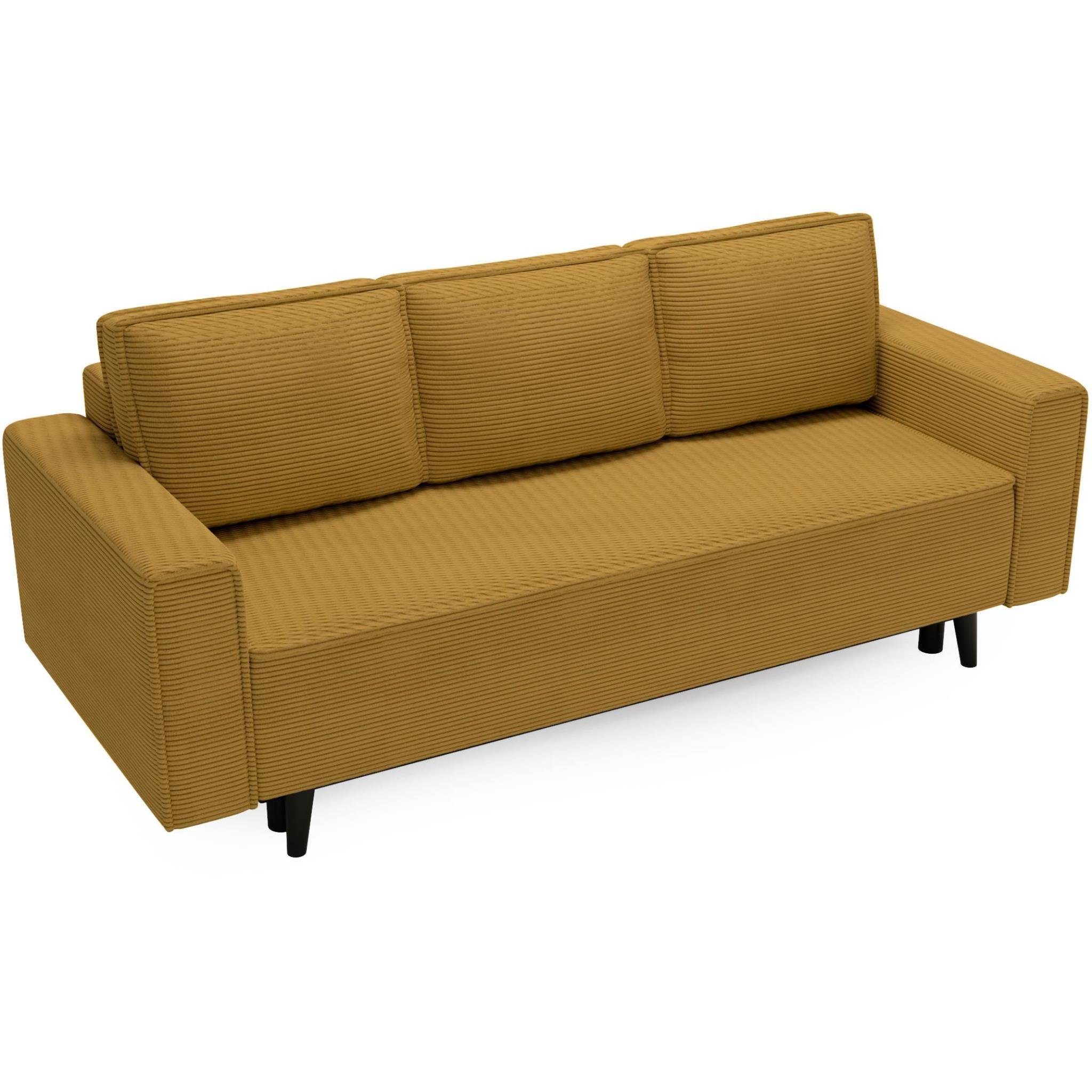 Beautysofa Polstergarnitur Monte, (Polsterset aus Cord-Bezug, günstig online kaufen
