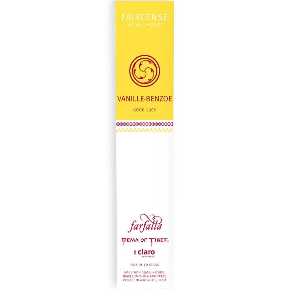 Farfalla Essentials AG Duftstäbchen Faircense Räucherstäbchen Vanille Benzoe, 10 Stk.