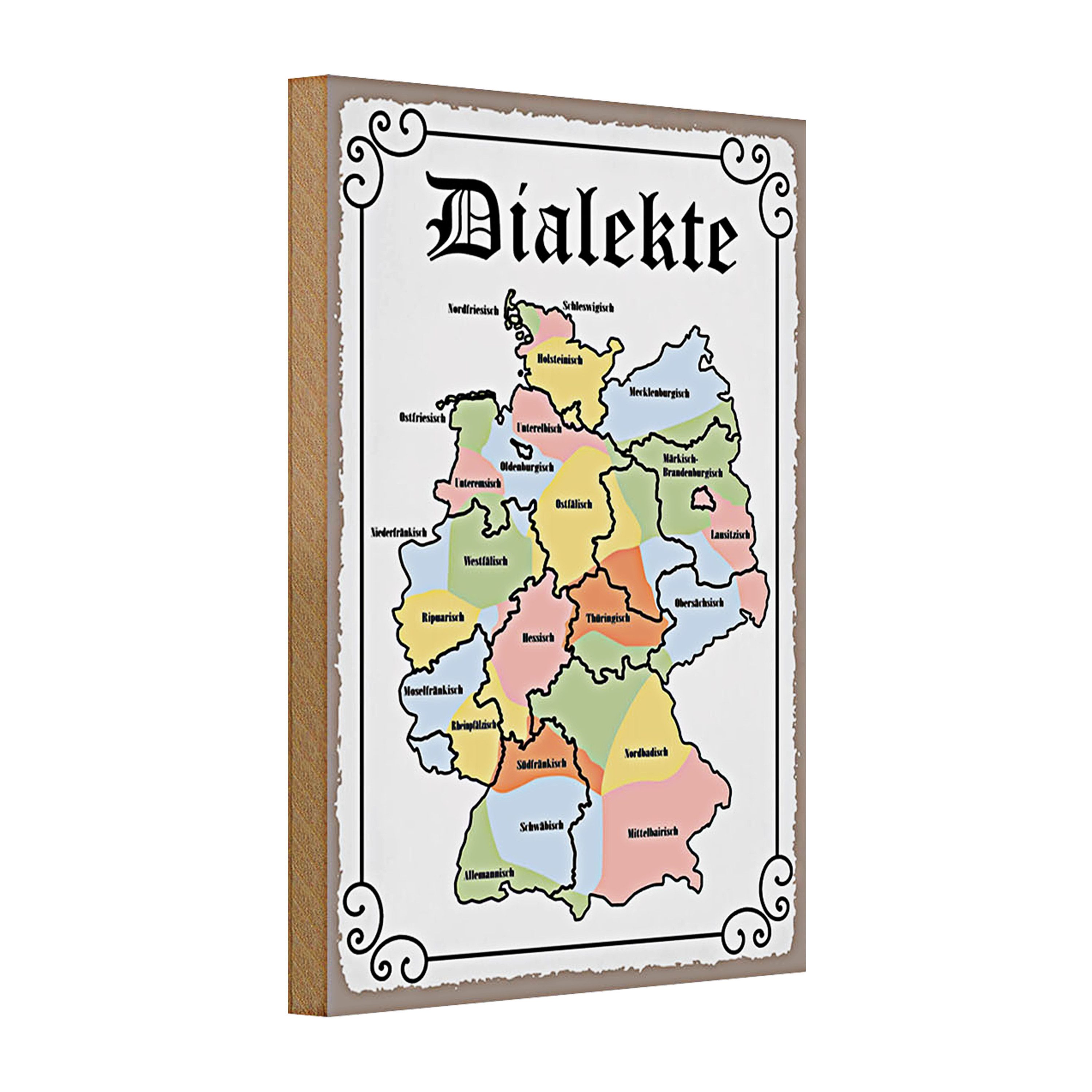 Roomando Holzbild Holzschild Spruch 20x30cm Dialekte günstig online kaufen