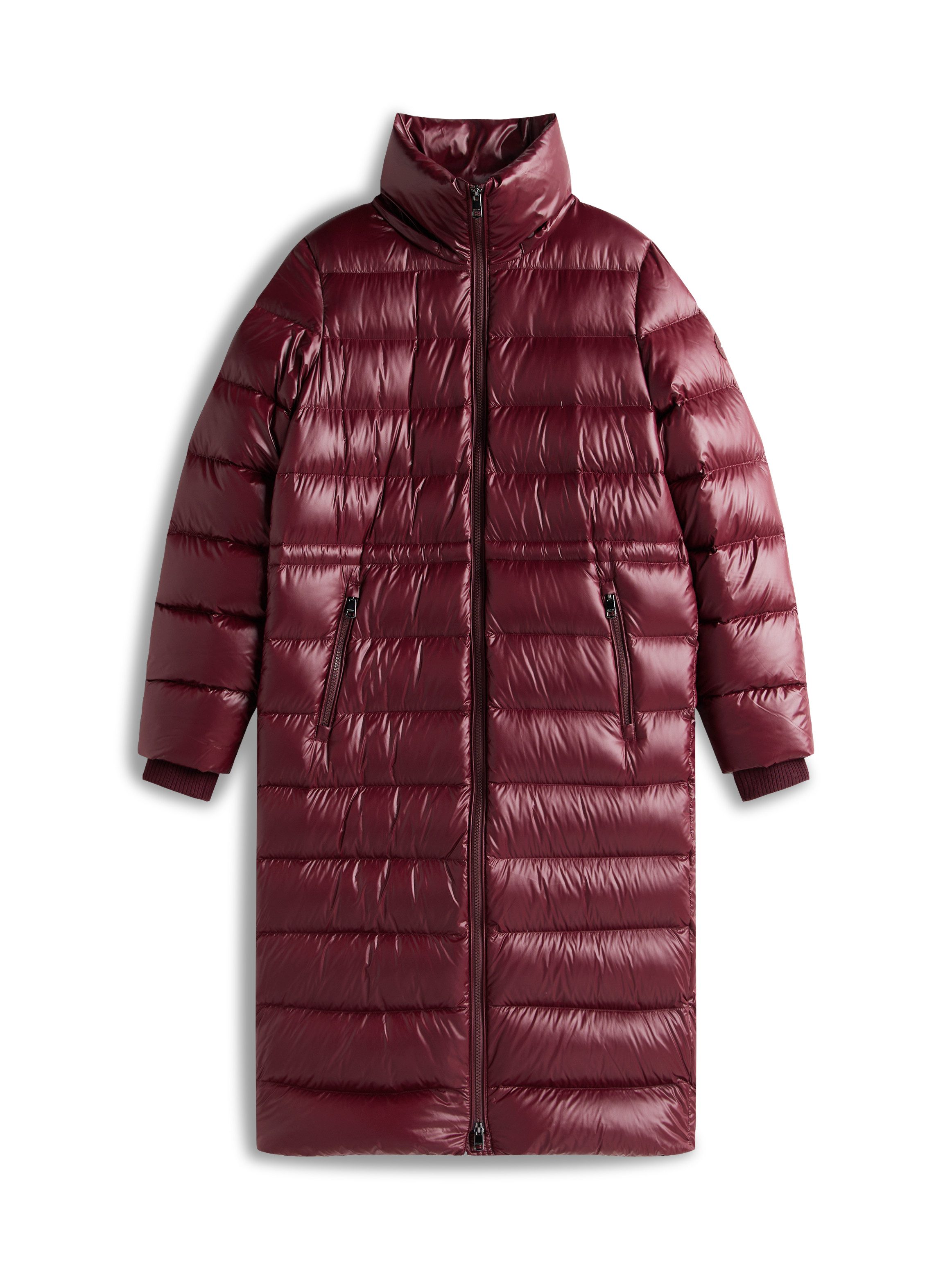 Tommy Hilfiger Steppmantel GLOSS HW DOWN WAIST REG MAXI in leicht glänzender Optik