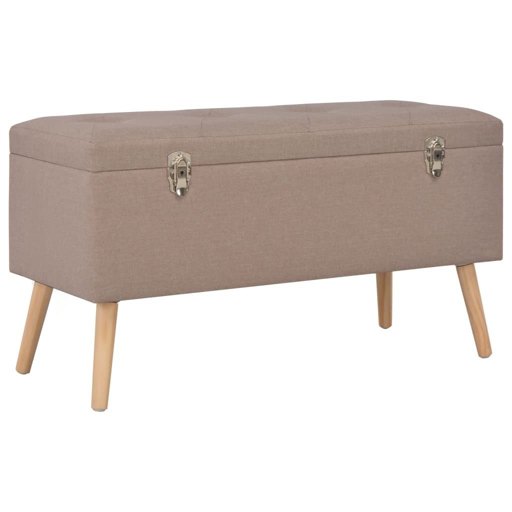 furnicato Truhenbank Hocker mit Stauraum Stk. Braun Stoff 3