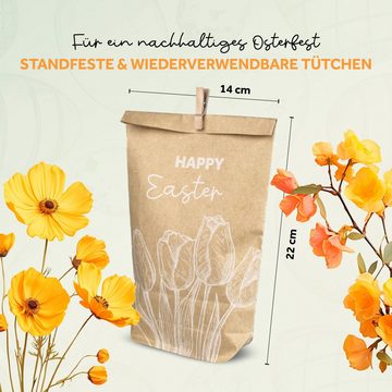 Amari Osternest AMARI ® Ostertüten Set (12 Stück inklusive Klammern) - Geschenktüten