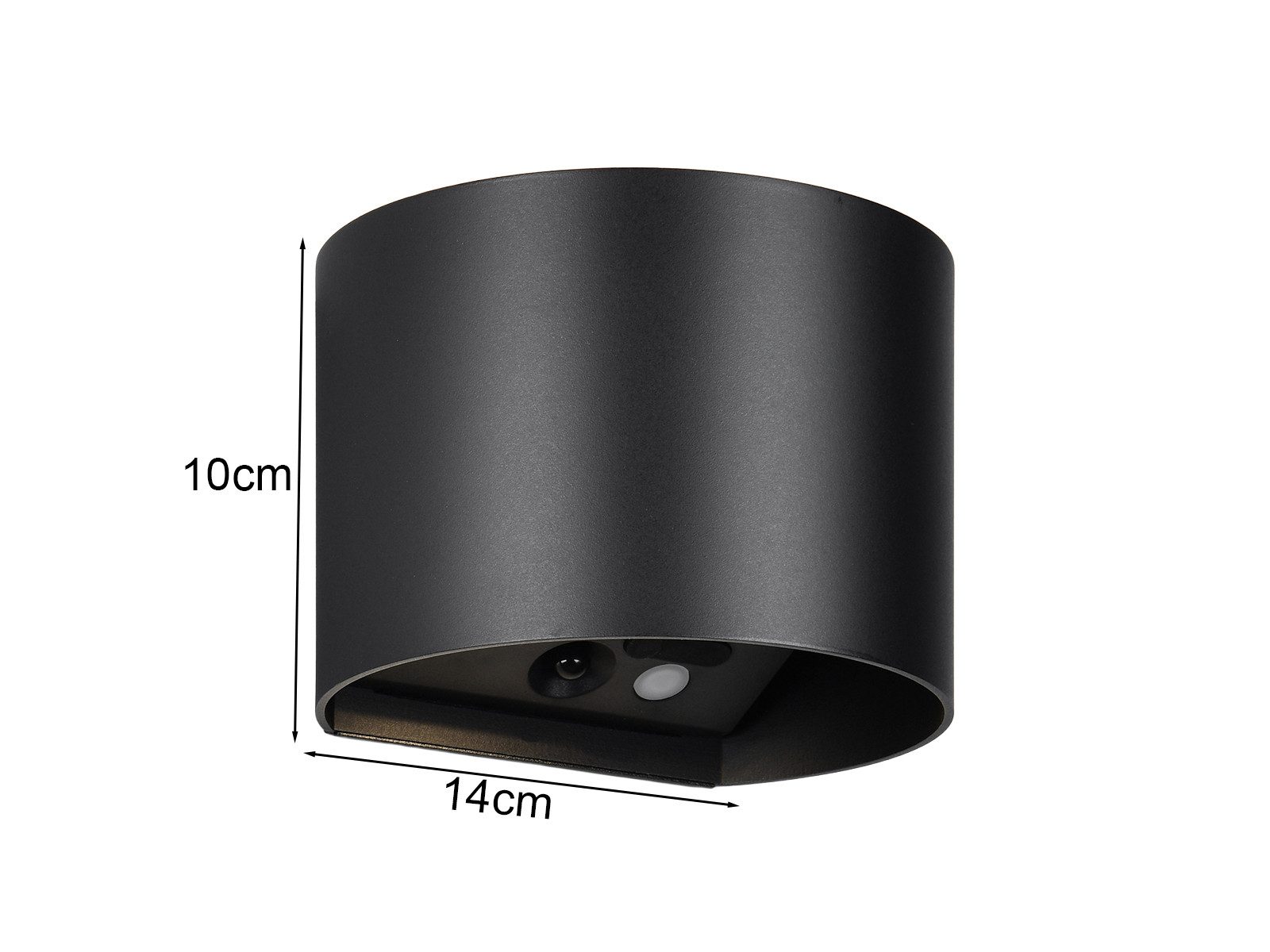 Reality Leuchten LED Wandleuchte, Bewegungsmelder, LED fest integriert, Warmweiß, Akku ohne Strom-Anschluss kabel-los innen mit Bewegungsmelder, H: 10cm