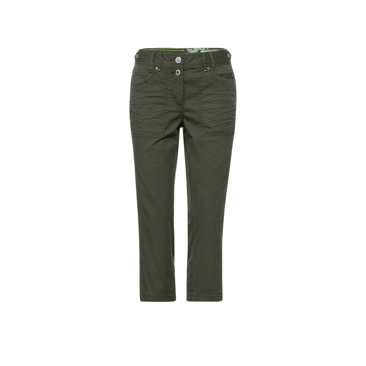 Cecil Straight-Jeans olive (1-tlg) utility olive