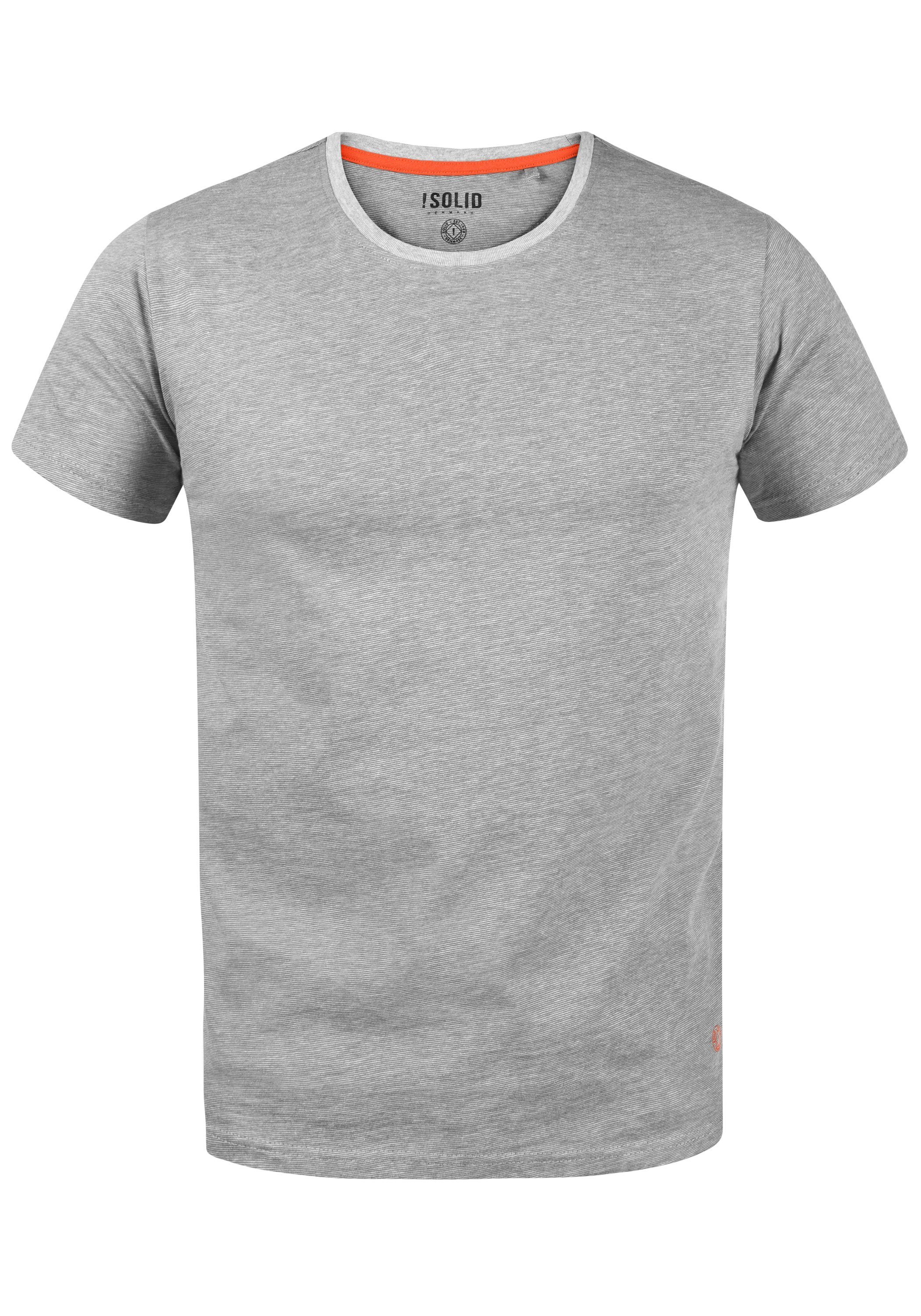 Solid T-Shirt SDNed T-Shirt Melange Melangelook (8236) in Grey