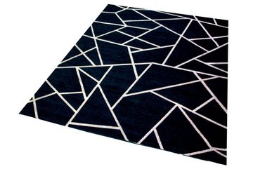 Teppich Orientteppich Wohnzimmer Teppich Geometrisches Muster in Schwarz Bronze, Teppich-Traum, rechteckig, Höhe: 0.9 mm