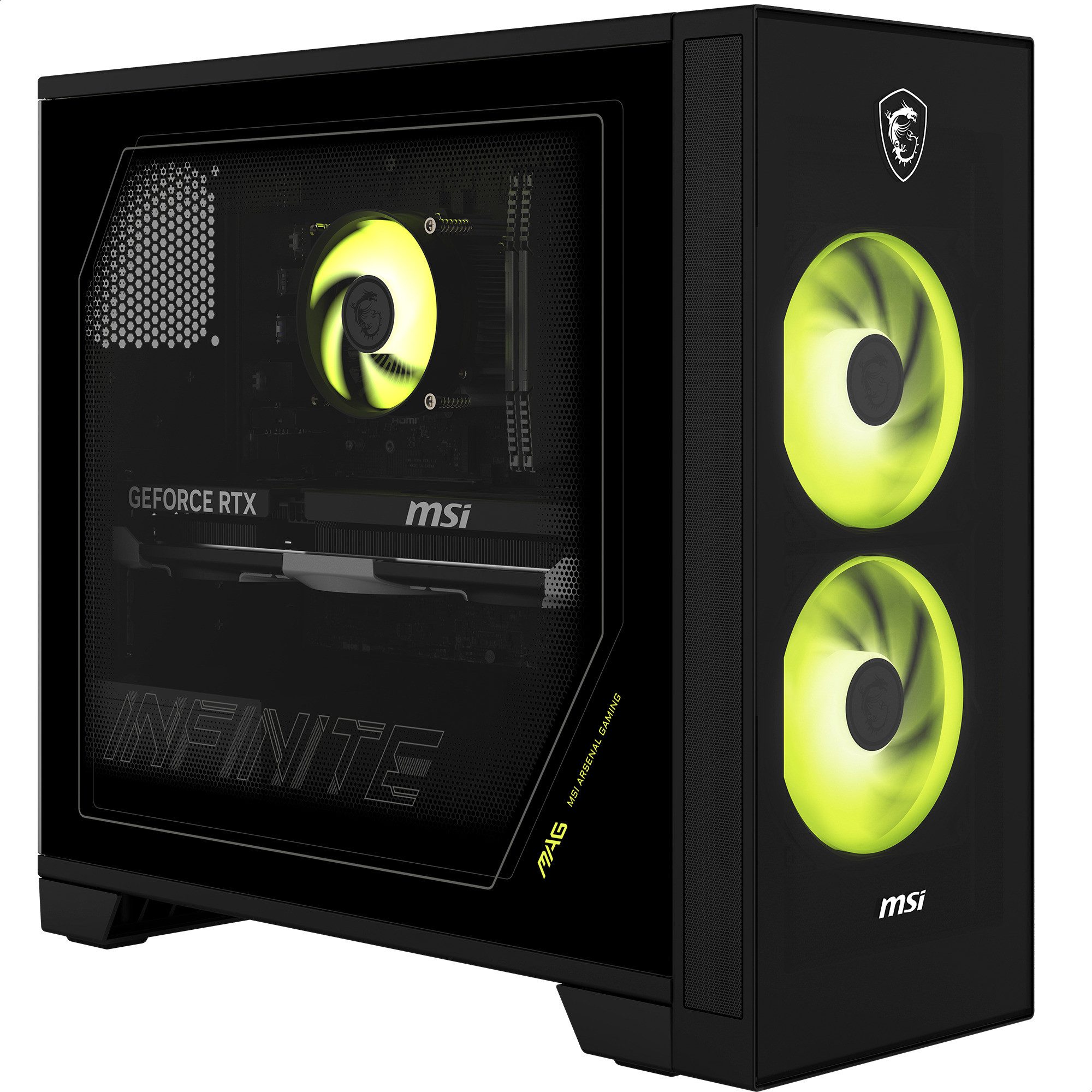 MSI MSI MAG Infinite S AI 2NVM5-003AT, Gaming-PC, PC (Intel® H810 Core Ultra 5, NVIDIA GeForce RTX 5060 Ti, 16 GB RAM)