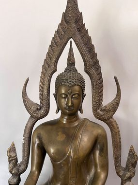 Asien LifeStyle Buddhafigur Buddha Figur Bronze Thailand Phra Phutta Chinnarat