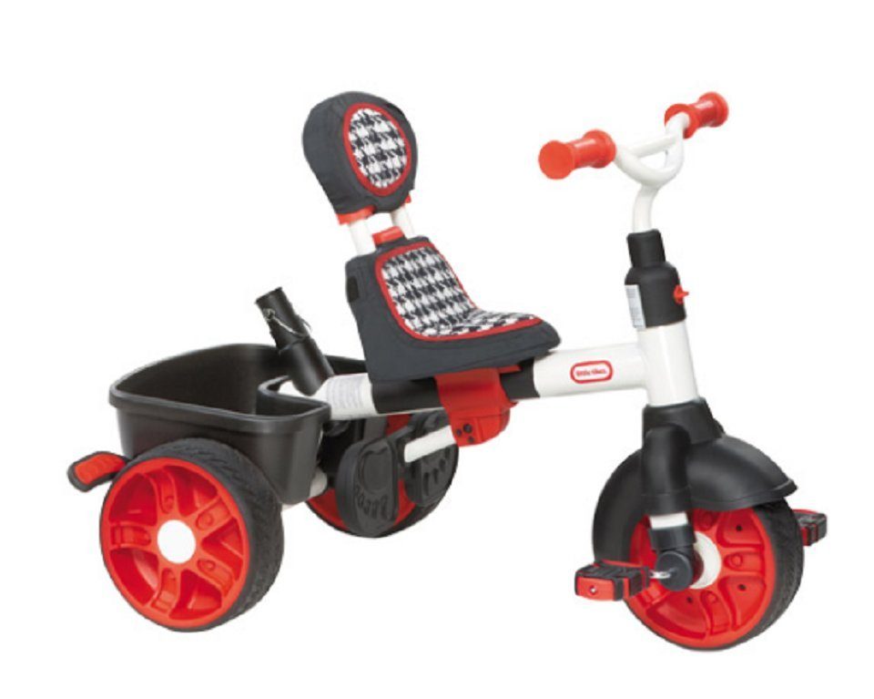 Little Tikes® Dreirad Evolution Dreirad 4in1 Sports Edition, Verstellbarer Sonnenschutz, Stofftasche mit Reißverschluss