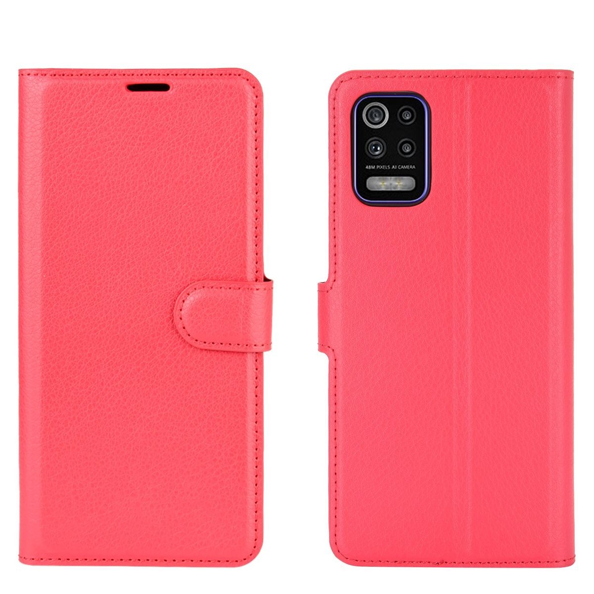 König Design Handyhülle LG K52, Schutzhülle Schutztasche Case Cover Etuis Wallet Klapptasche Bookstyle