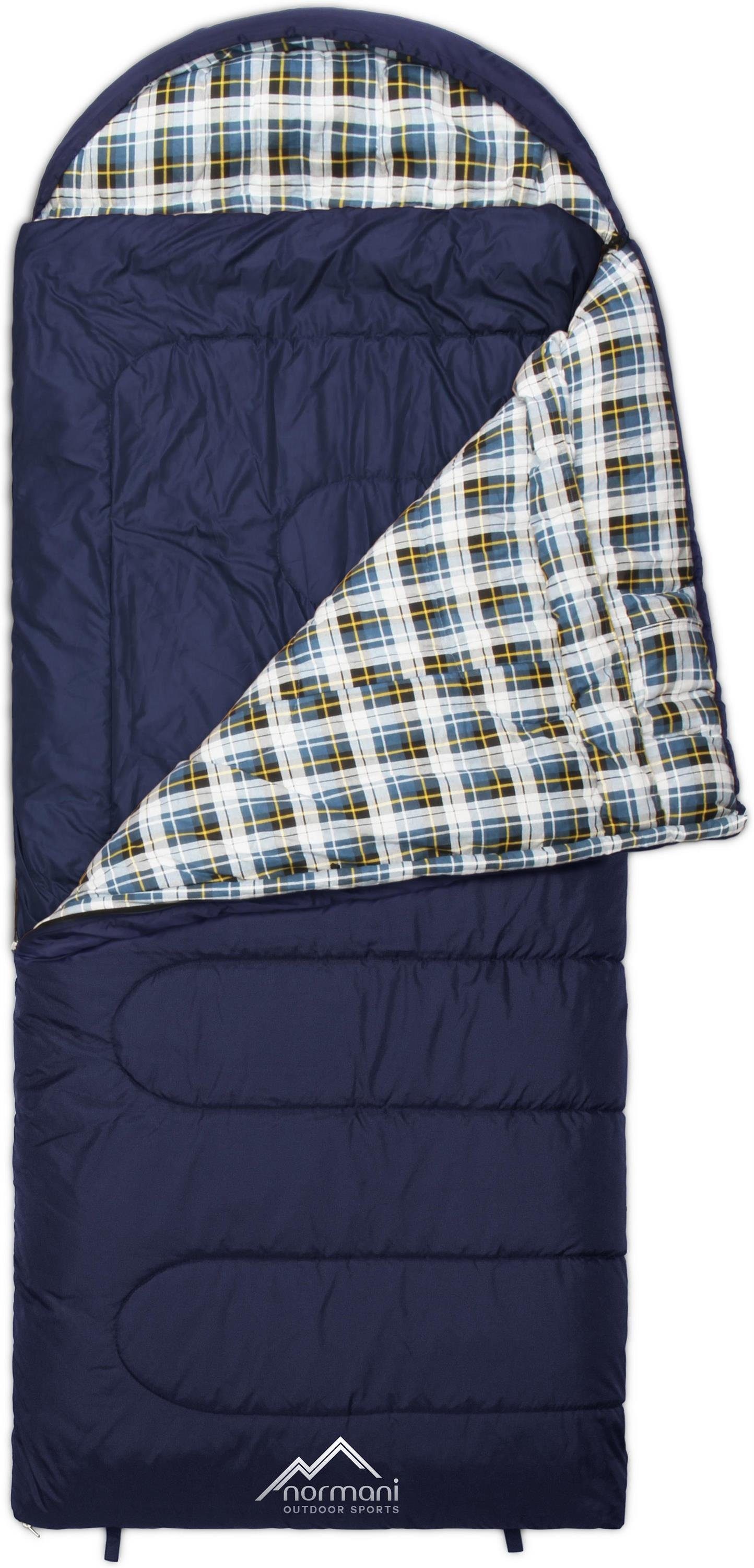 normani Deckenschlafsack Outdoor-Schlafsack Extrem 4-In-1 Antarctica, bis -40°C 500 + 250 g/m² Füllung – Bild 3 von 5