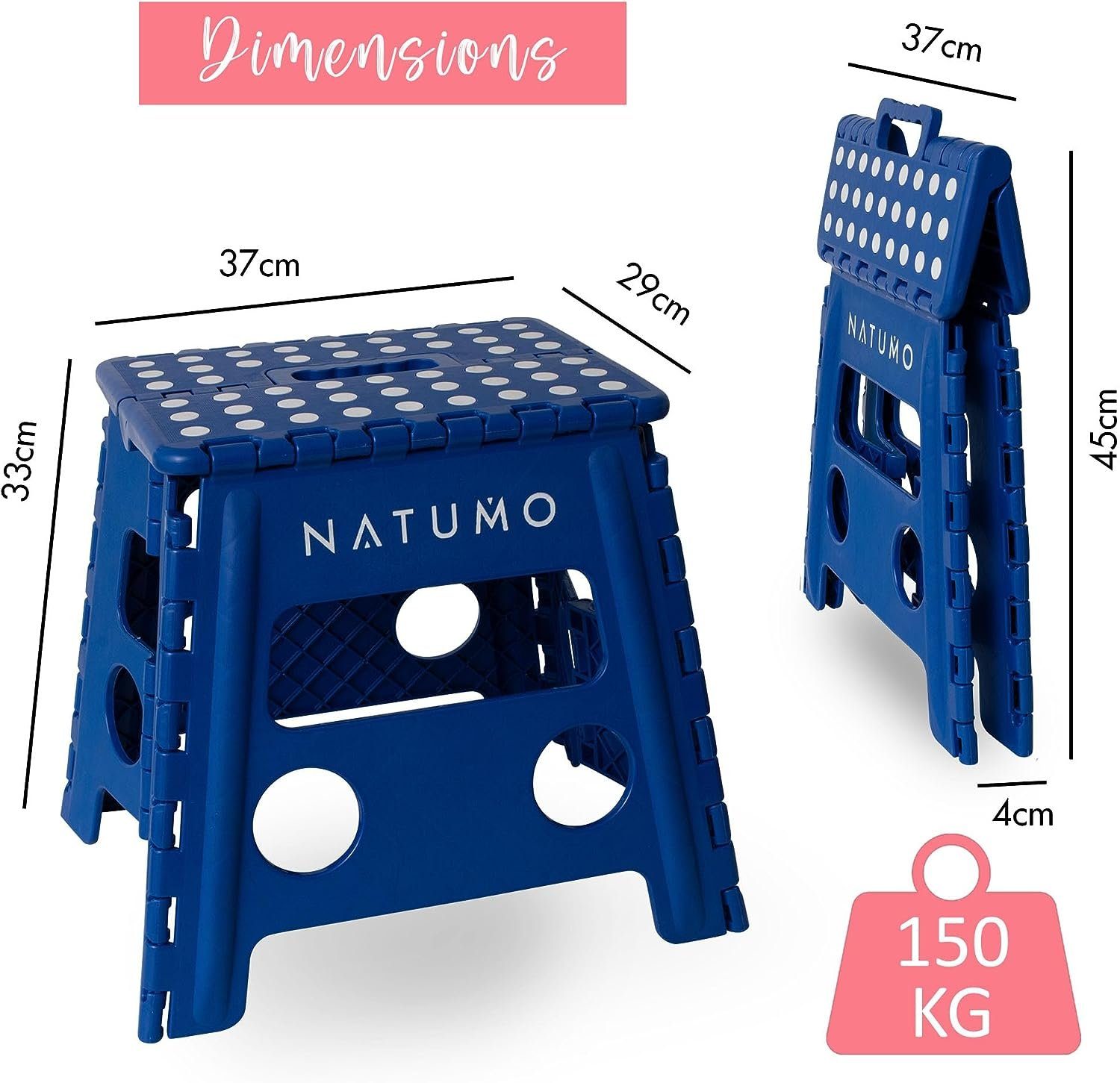 natumo Tritthocker XL für Kinder & Erwachsene, Klapphocker faltbar, Leicht günstig online kaufen