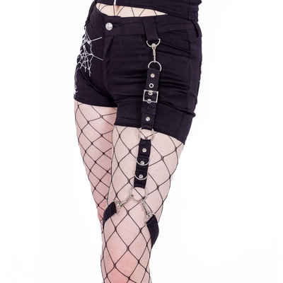 Heartless Shorts Widow Maker Beingeschirr Punk Industrial Goth Kurze Hose