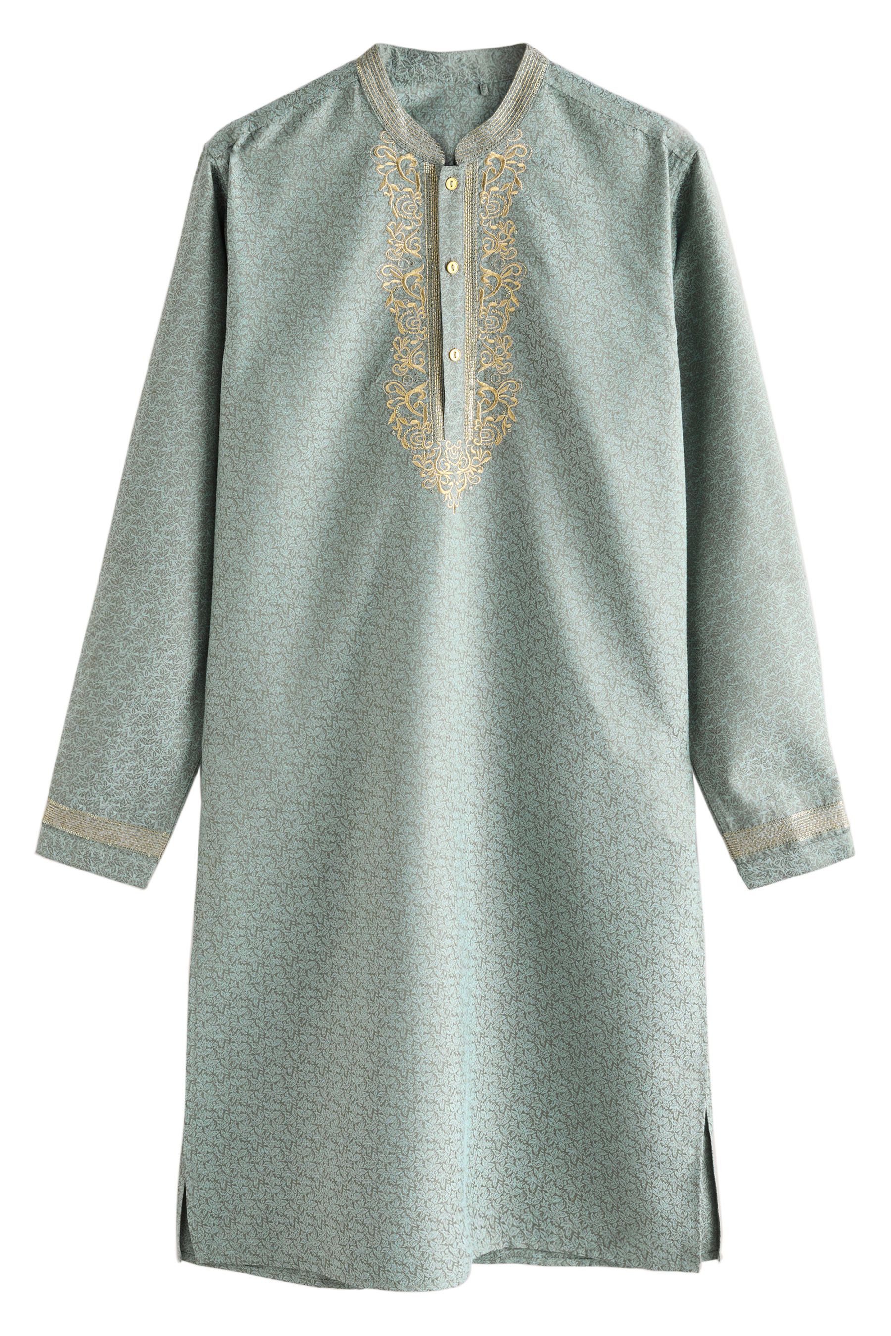 Next Langarmhemd Langes Kurta-Hemd (1-tlg) günstig online kaufen