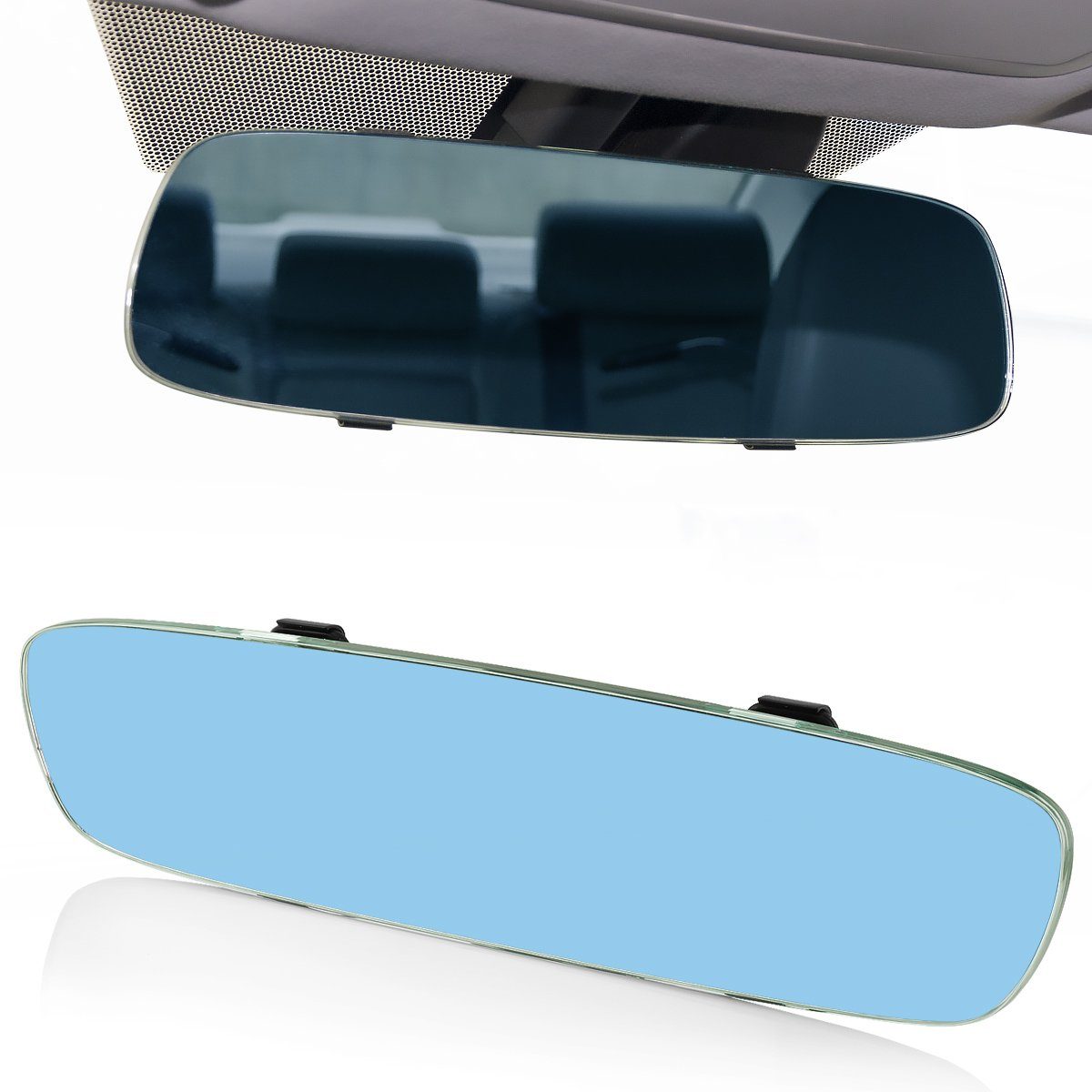 MidGard Autospiegel Panorama Rückspiegel blendfrei, Blendschutz KFZ-Innenspiegel 270mm