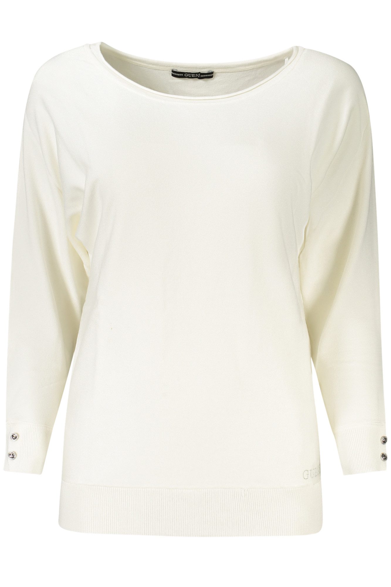 GUESS JEANS Strickpullover Stylischer Damenpullover Weiß günstig online kaufen
