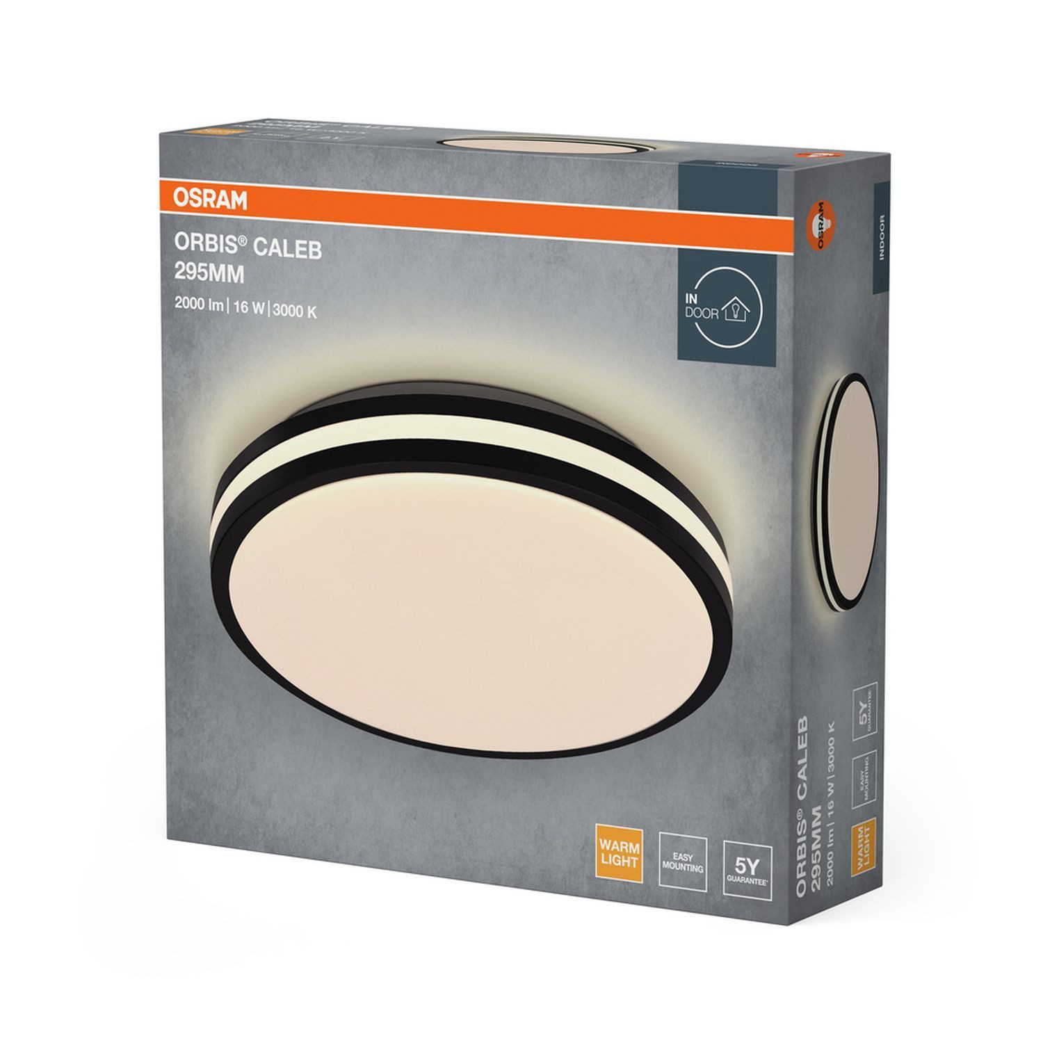 Licht-Erlebnisse Deckenleuchte ZARESIN, LED fest integriert, Warmweiß, LED rund D: 29.5 cm 3000 K 1000 lm Modern