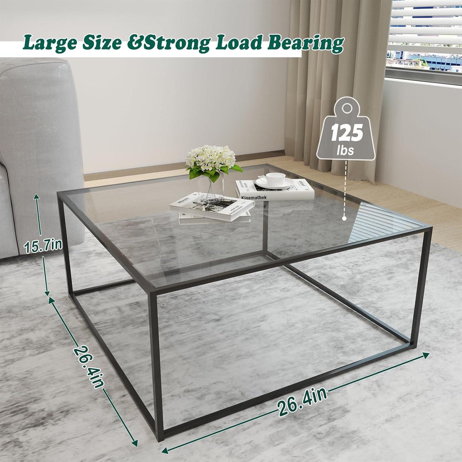 LuxusKollektion Couchtisch Runder Couchtisch Glastisch Schwarz günstig online kaufen