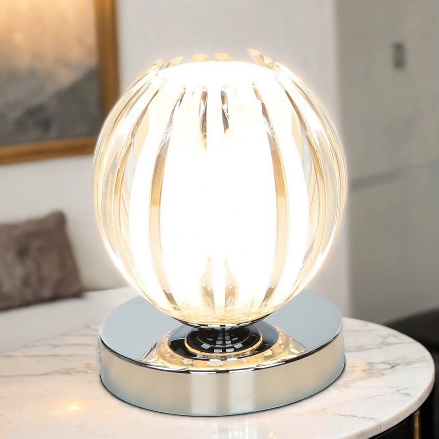 Licht-Erlebnisse Nachttischlampe TOUCH LAMPS, Warmweiß, Tischleuchte günstig online kaufen