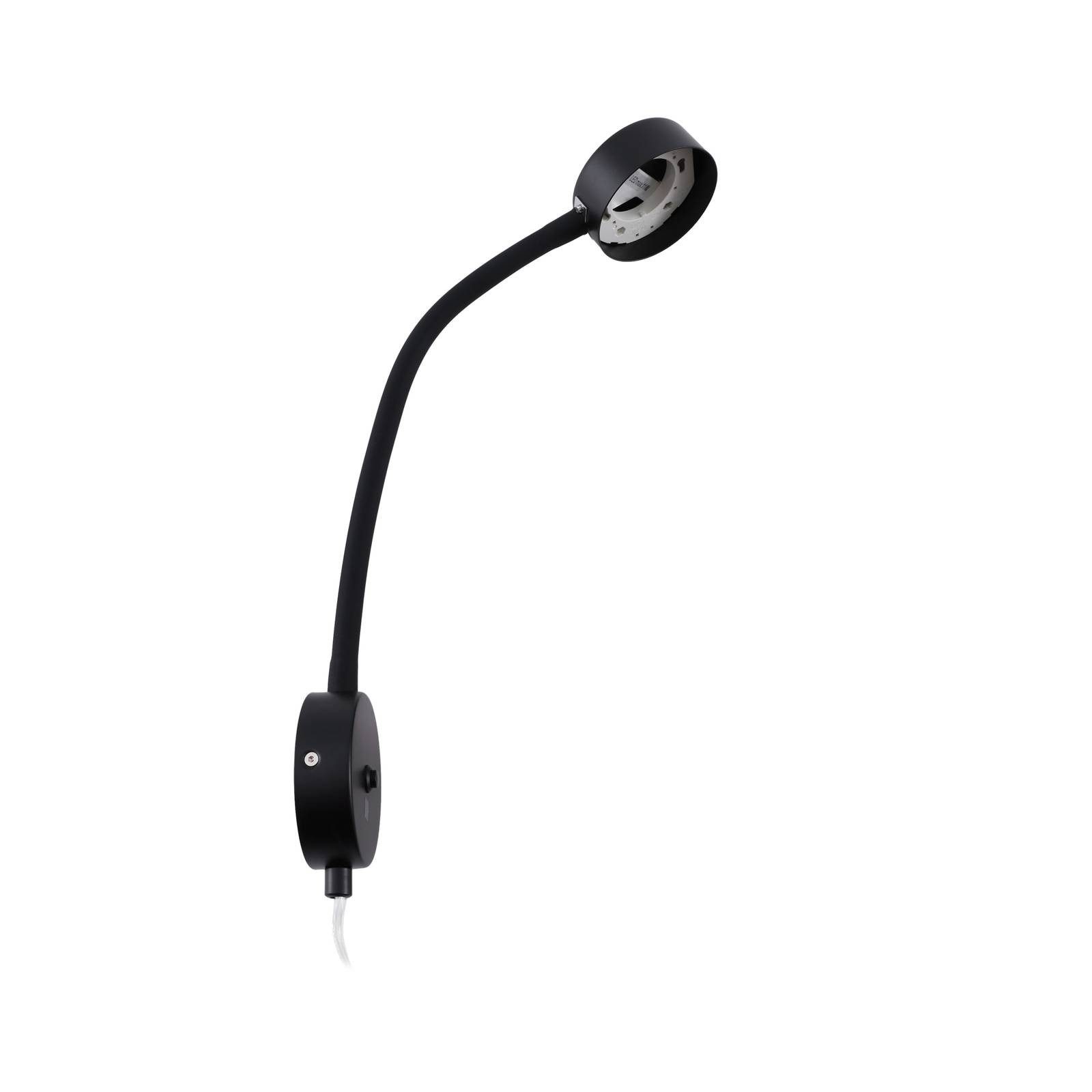 Lindby Wandleuchte Jyla, Metall, Schwarz IP20, 1 x 11 W LED