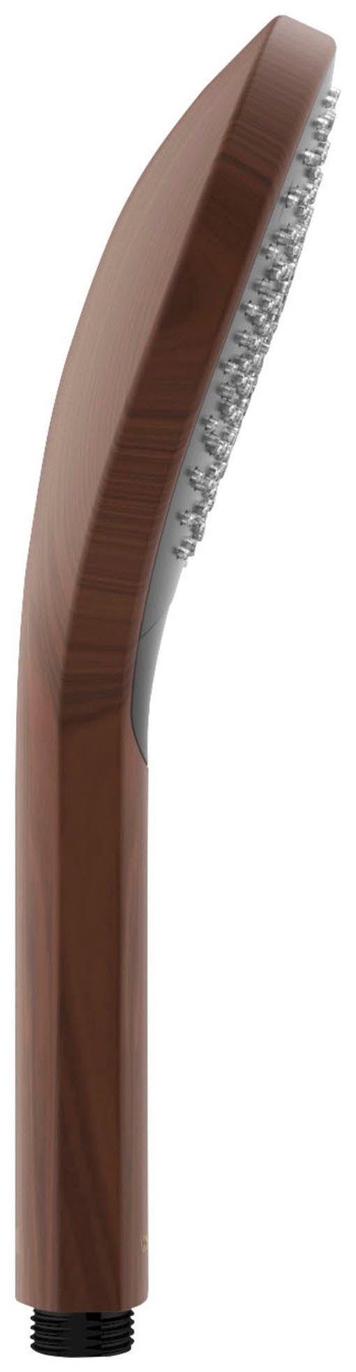 WENKO Handbrause Watersaving, (1-tlg), Wood, Ø 12 cm