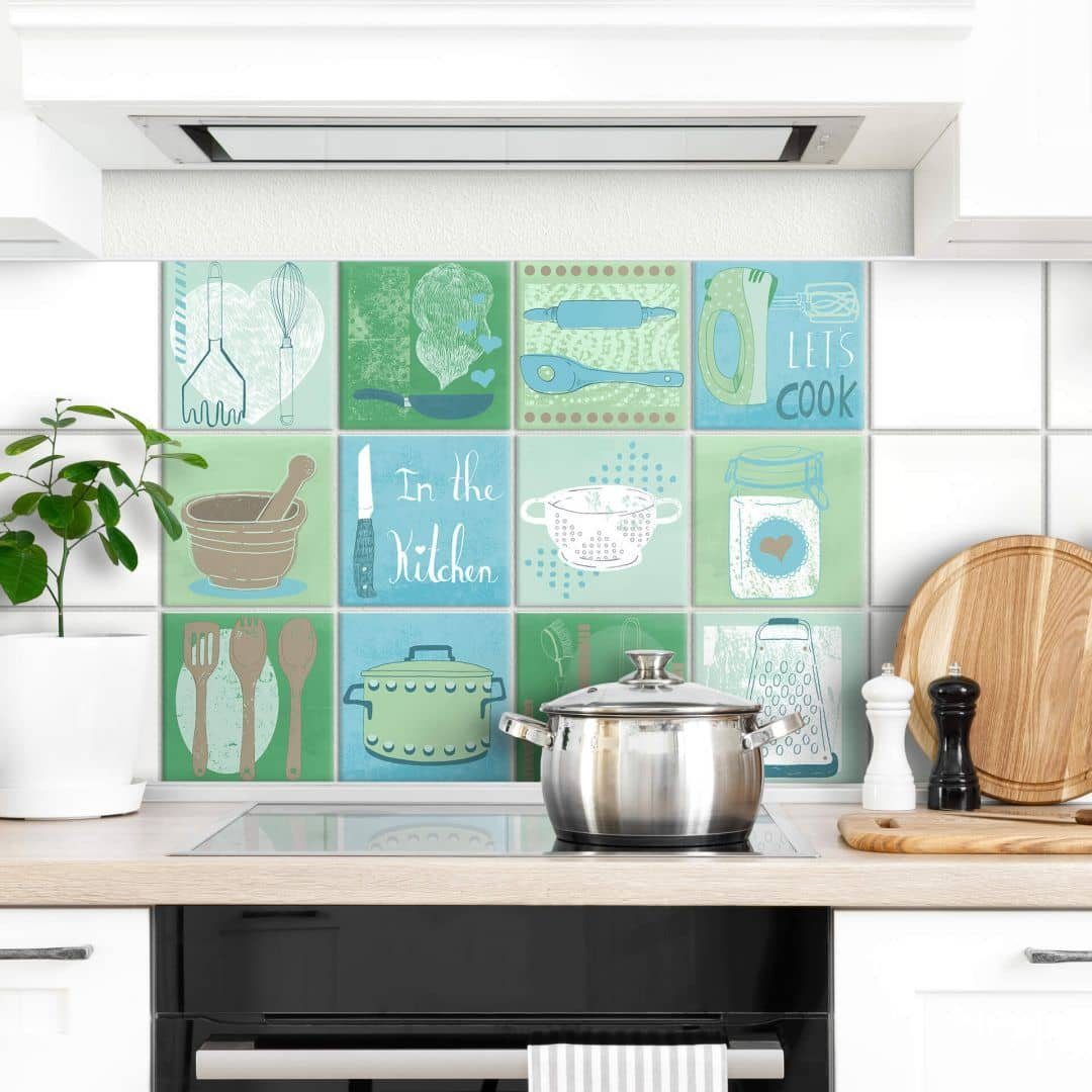 K&L Wall Art Fliesenaufkleber Klebefliese Sticker günstig online kaufen