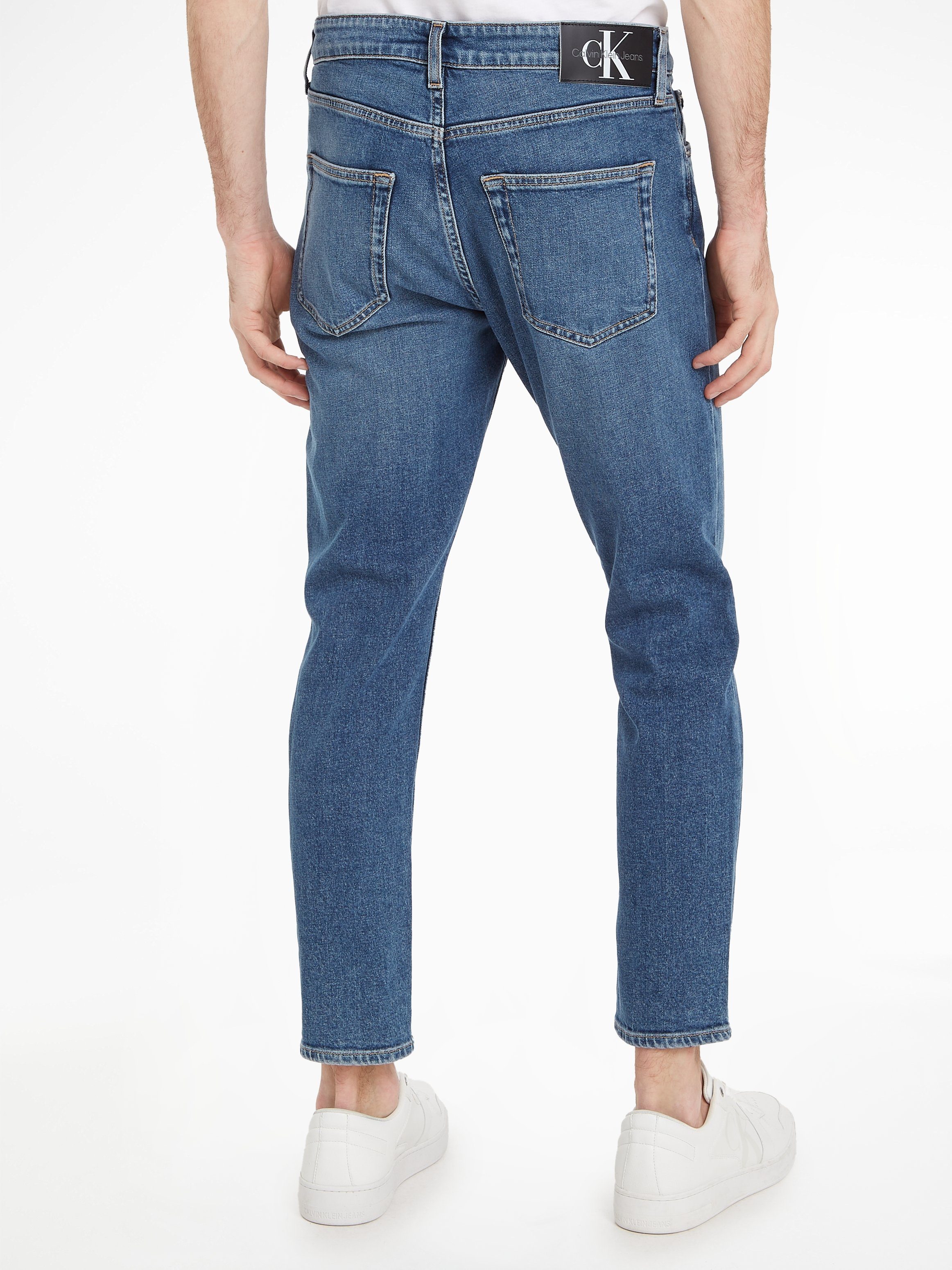 JEAN im DAD Denim_Dark Dad-Jeans Klein Calvin Jeans 5-Pocket-Style