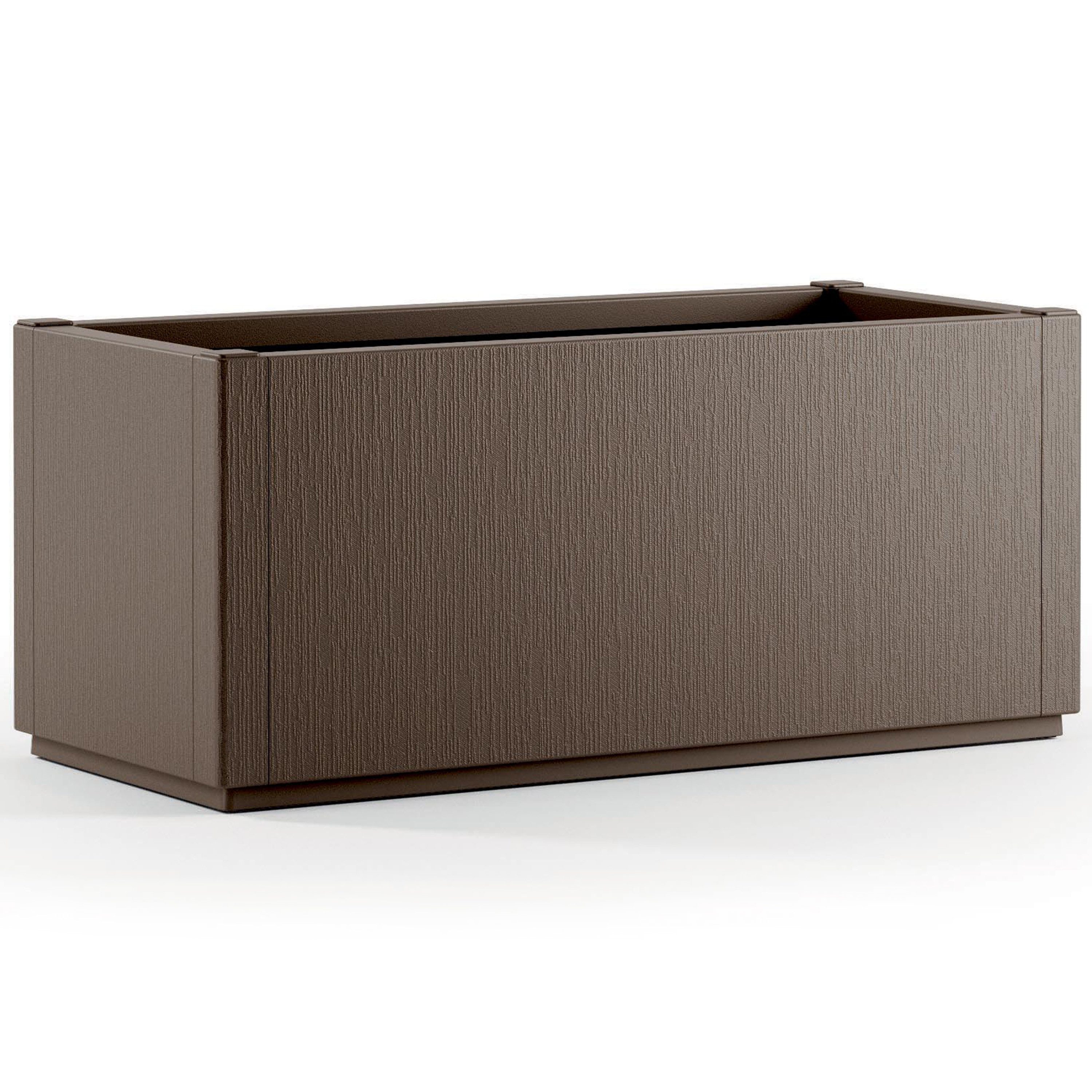 Casaria Blumenkasten, 80L 80x36x35cm Ethica Плантатор Winterfest Übertopf Braun