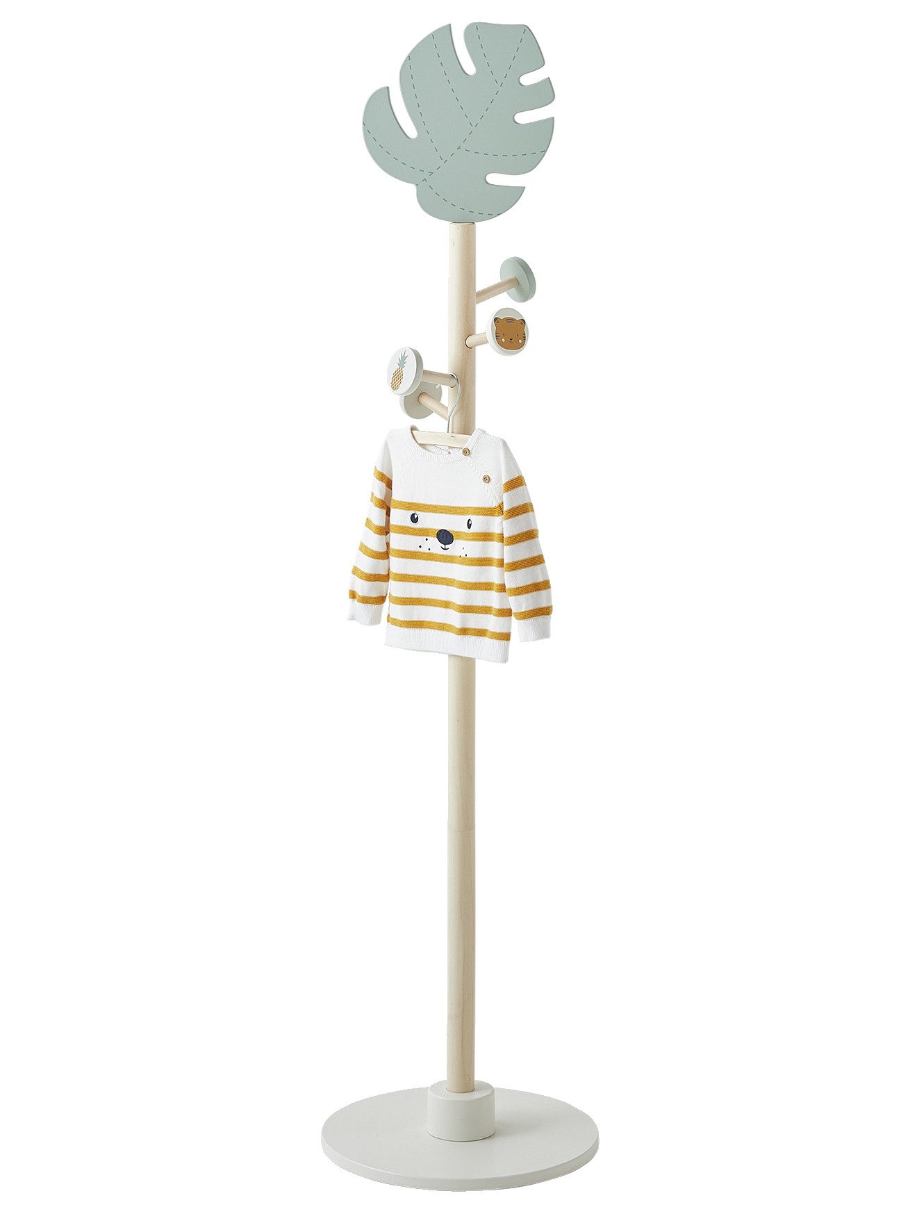 vertbaudet Wandgarderobe Kinderzimmer Garderobenständer PANDAFREUNDE