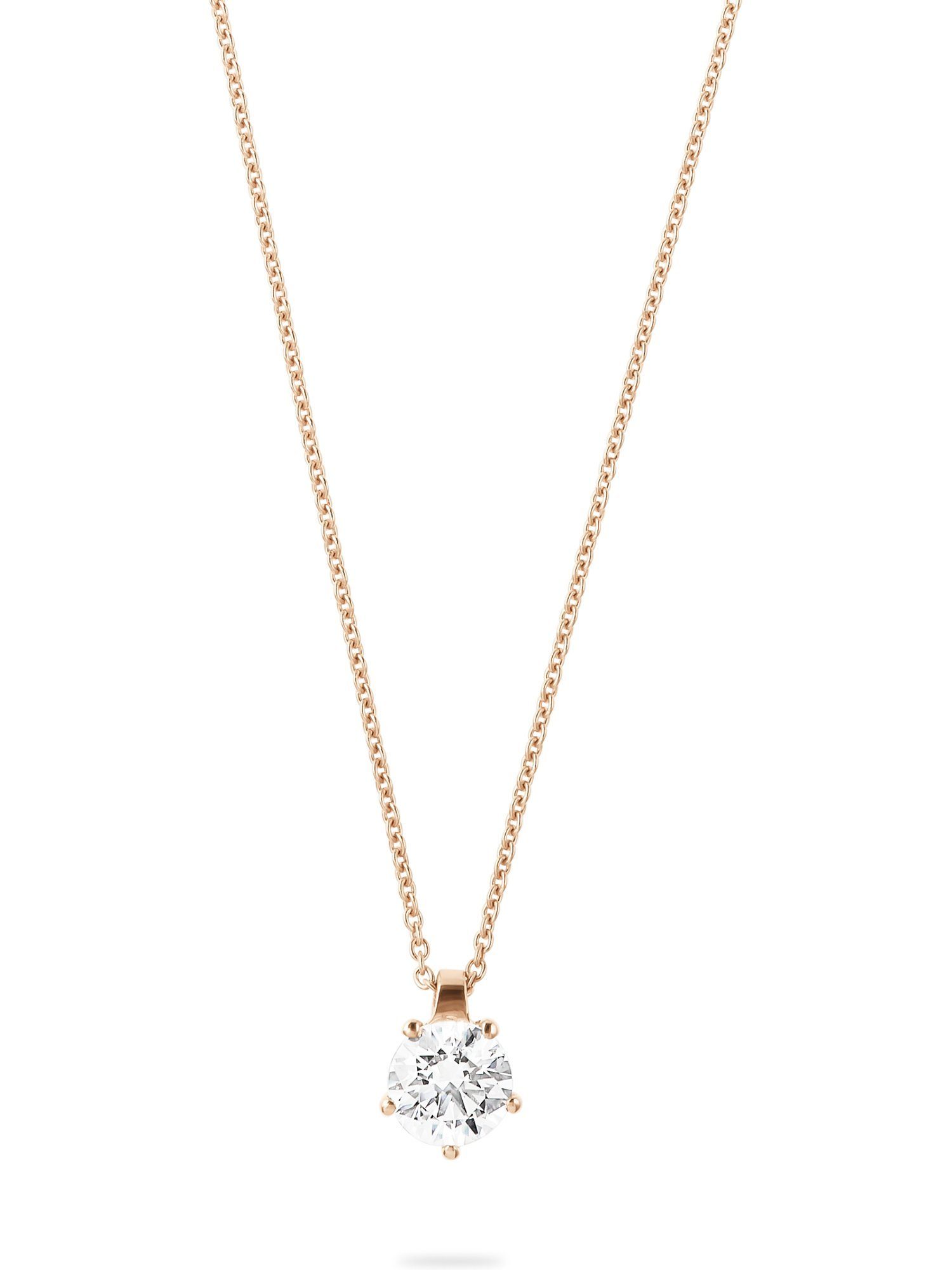 CHRIST Collier CHRIST Damen-Kette 750er Roségold 1 Diamant