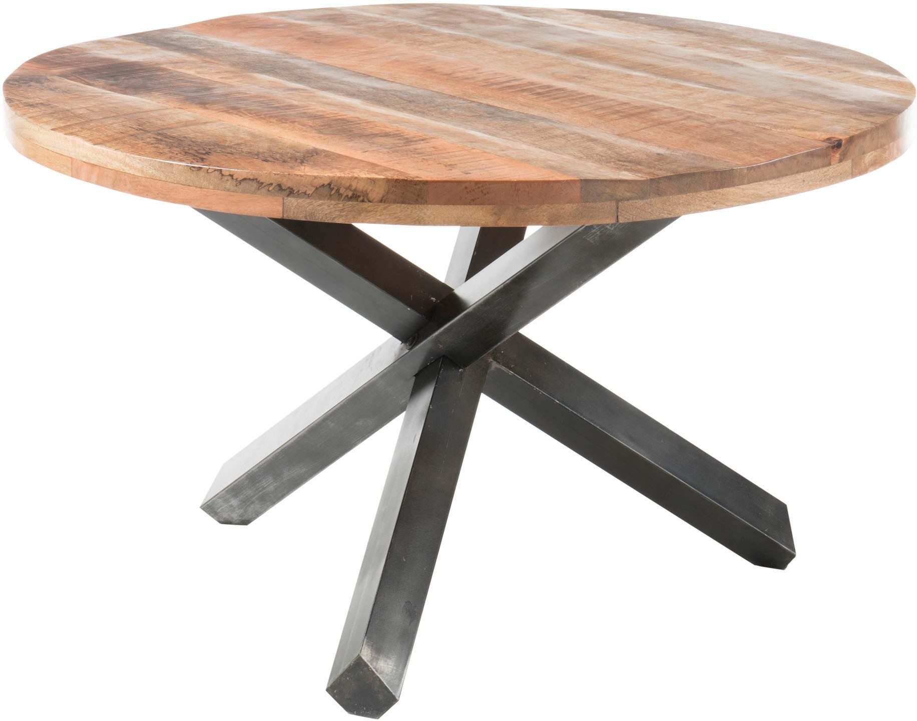 Stolkom Sp.z.o.o. Esstisch Ace, rund, Esstisch in Massivholz Mango günstig online kaufen